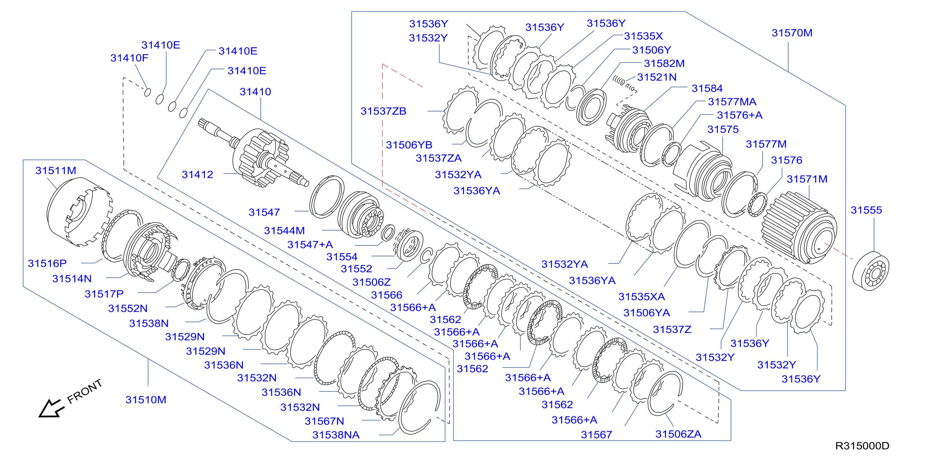 Clutch Band Servo Low Reverse Clutch Parts