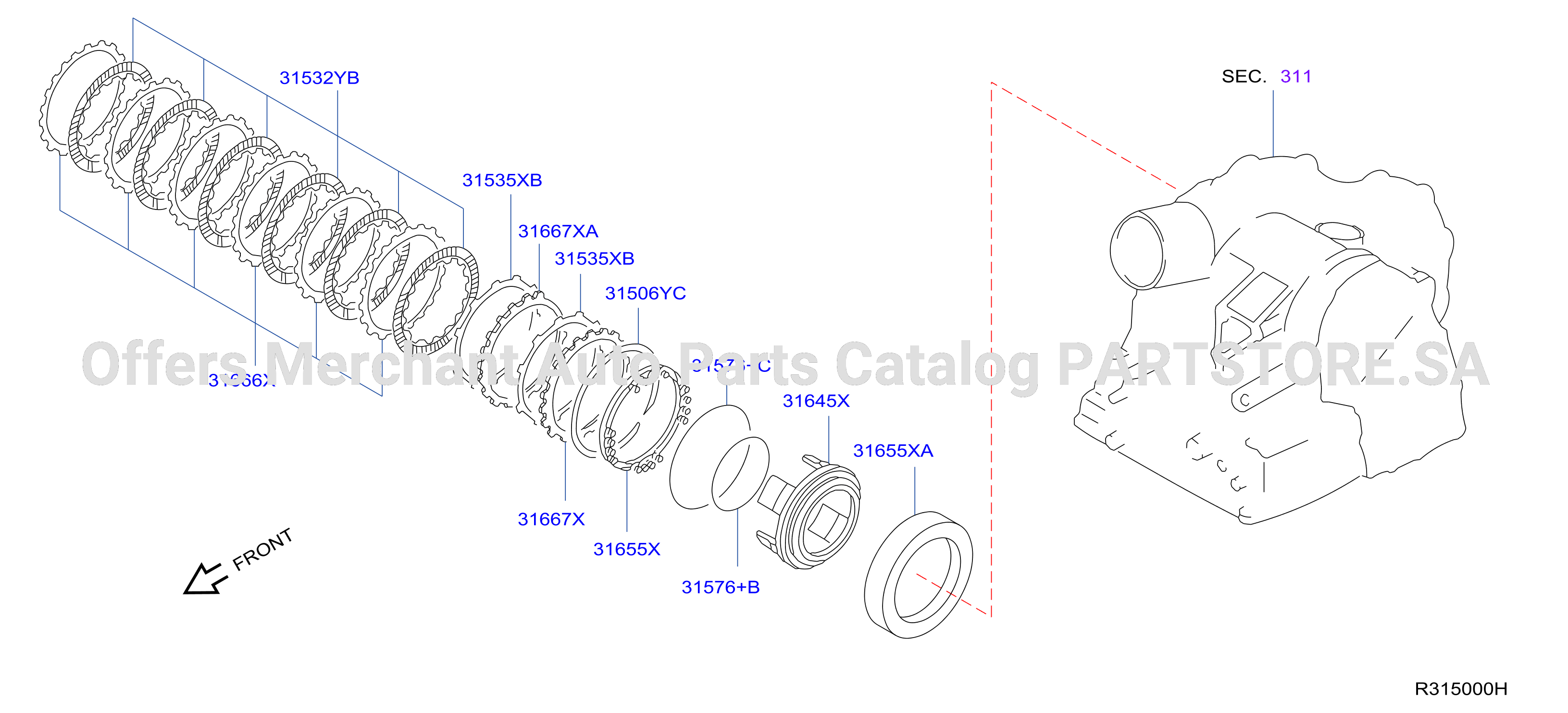 Clutch Band Servo Low Reverse Brake Parts