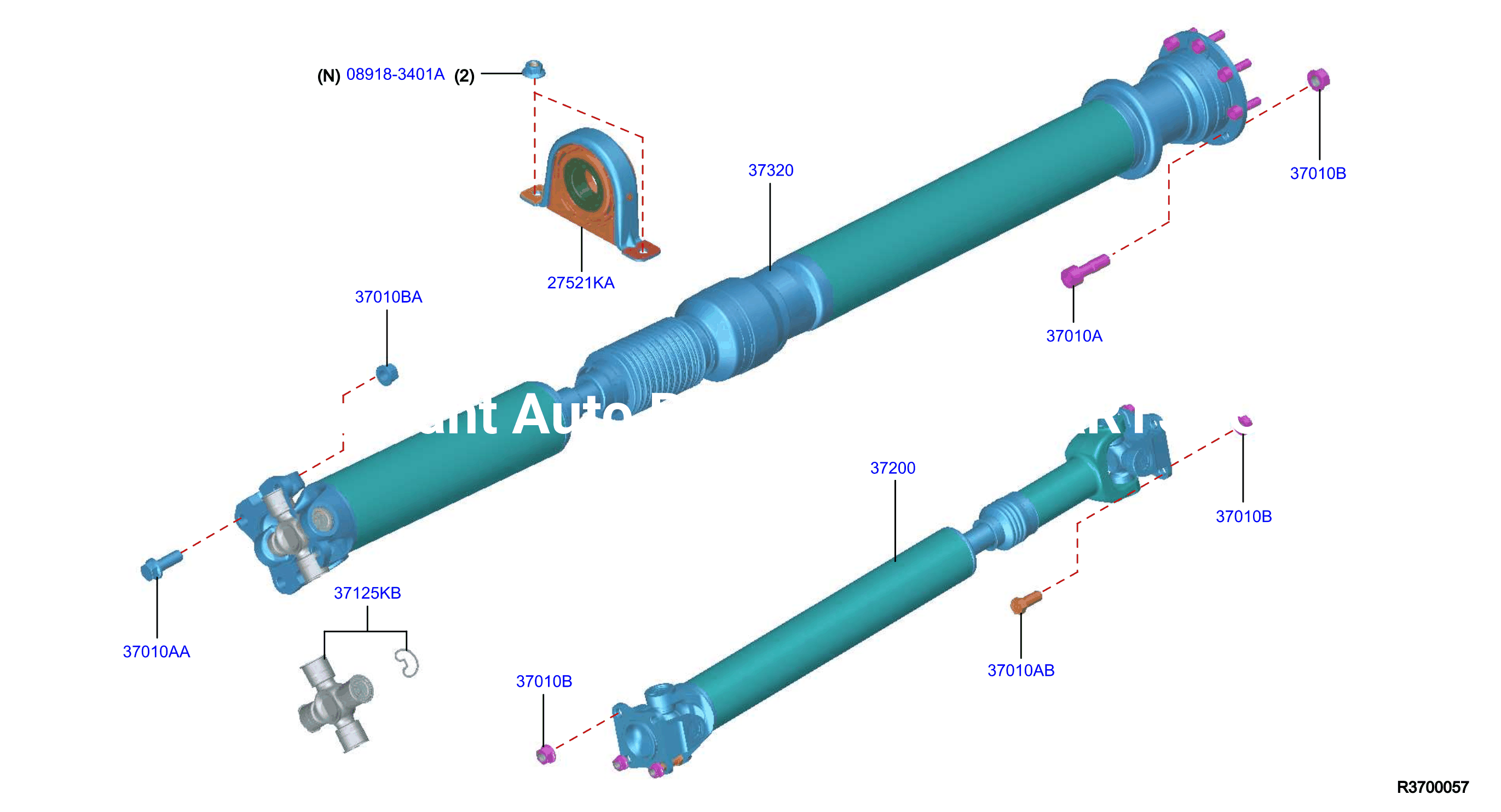 Propeller Shaft 4Wd