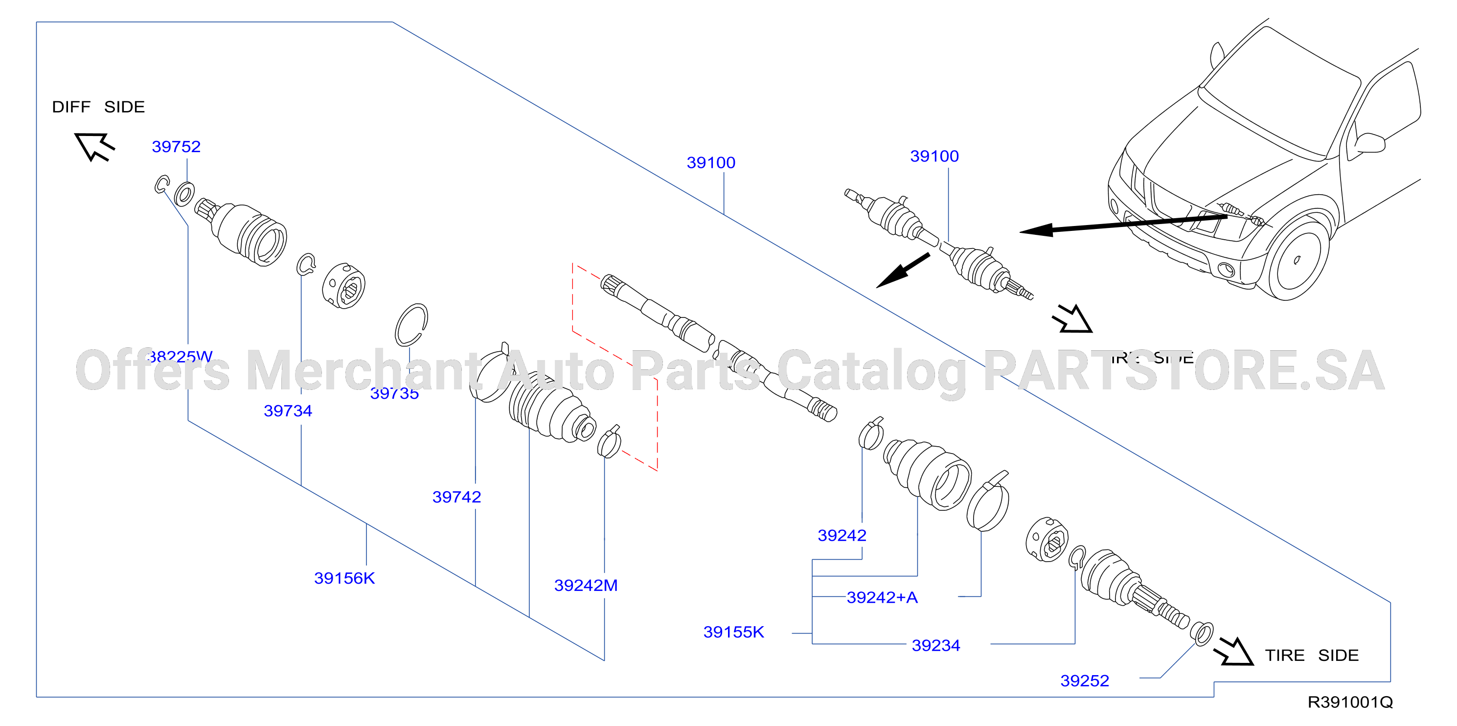 Front Drive Shaft Front Drive Shaft Rh Lh