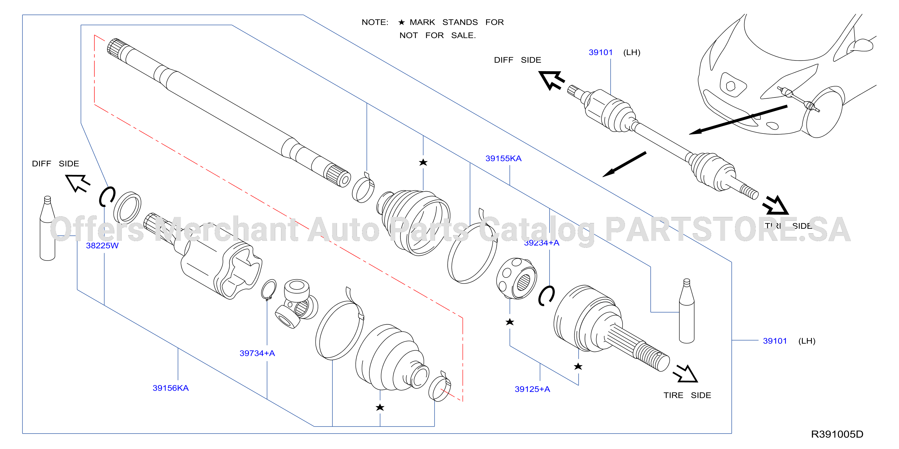 Front Drive Shaft Lh Side