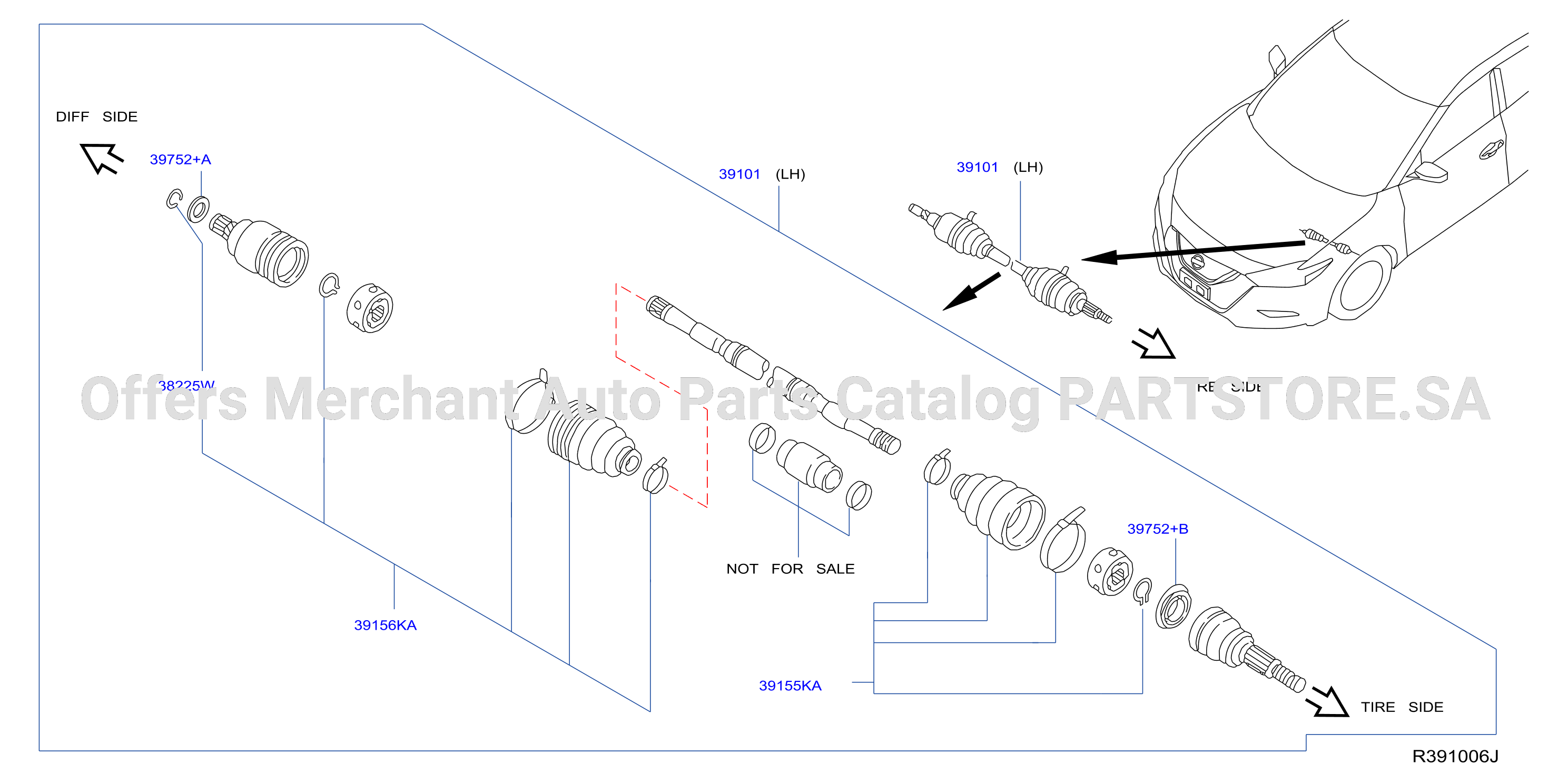 Front Drive Shaft Lh Side