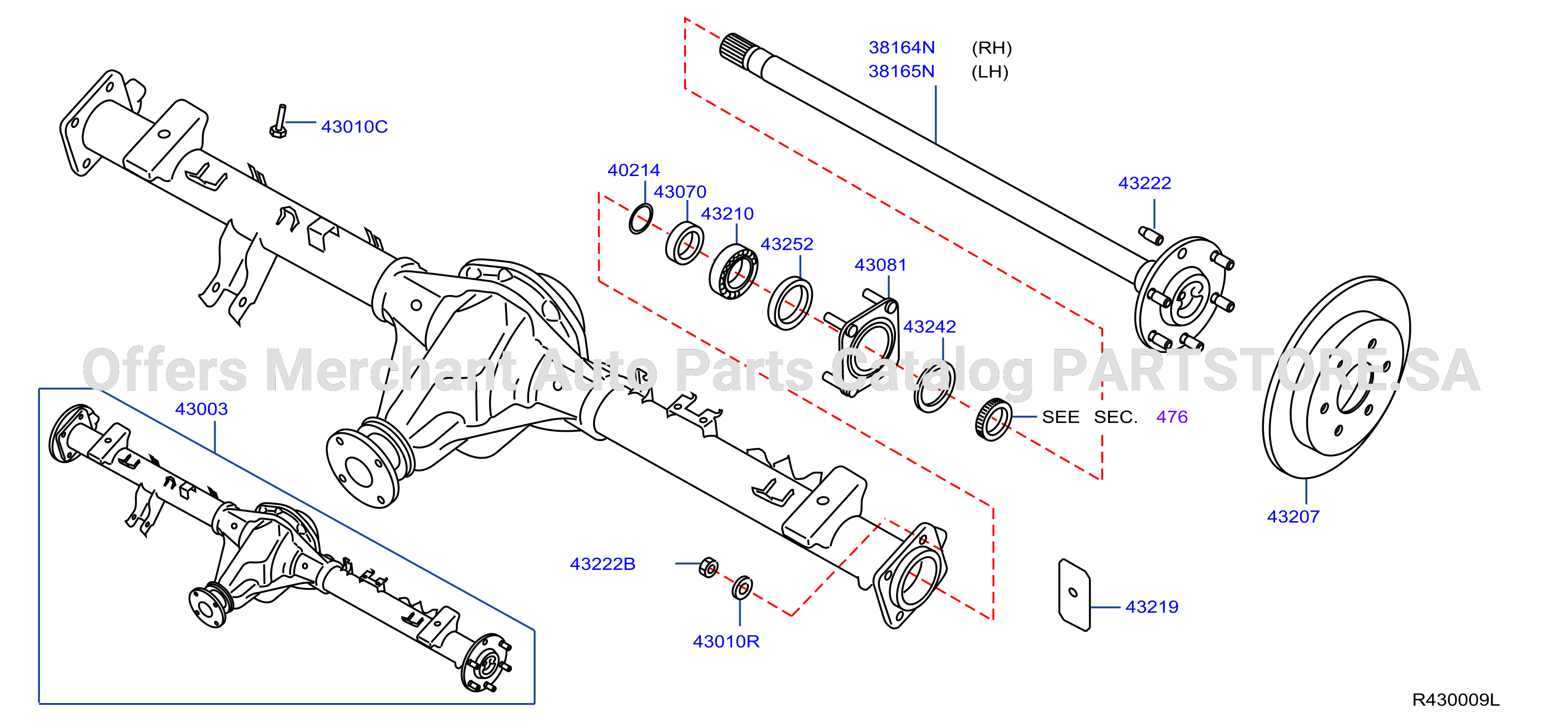 Rear Axle With Locking Diff