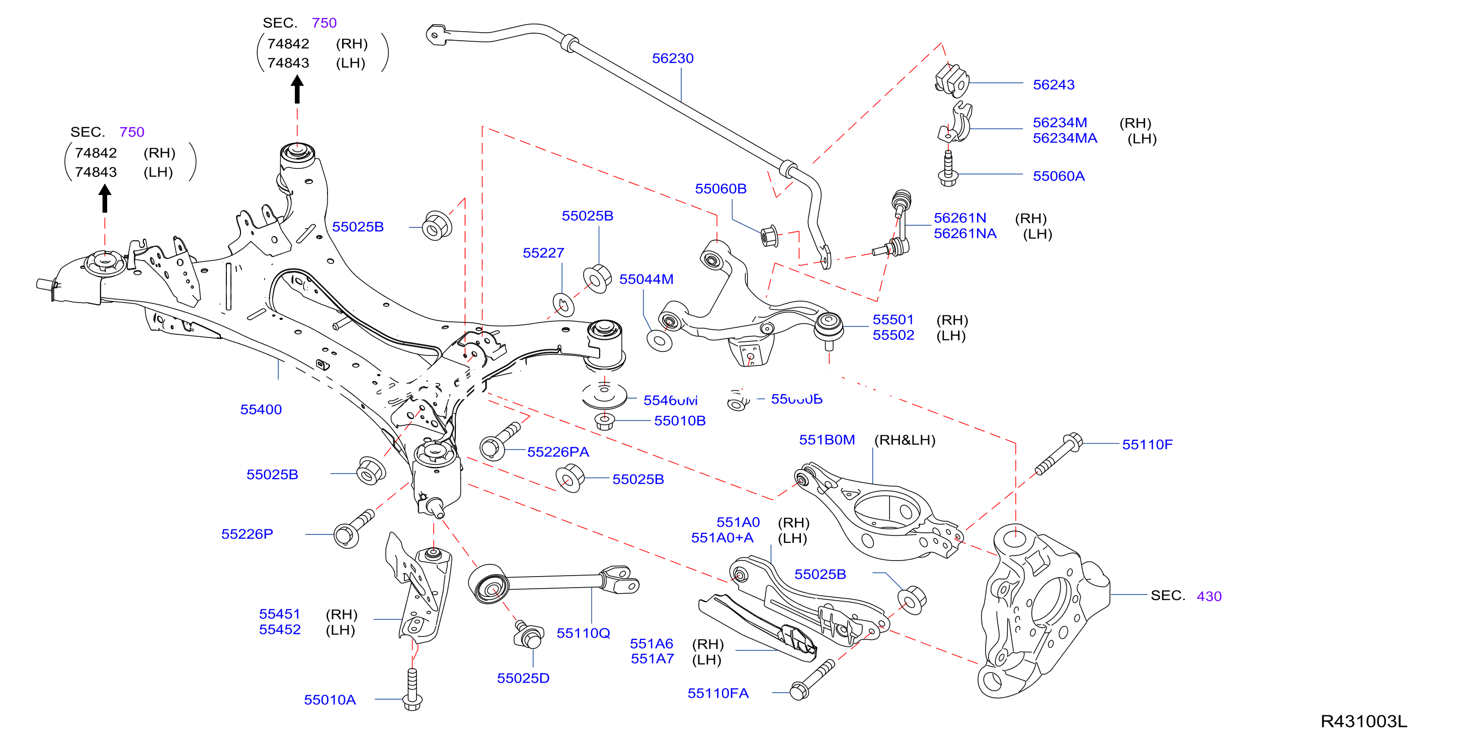 Rear Suspension Absorber Fwd