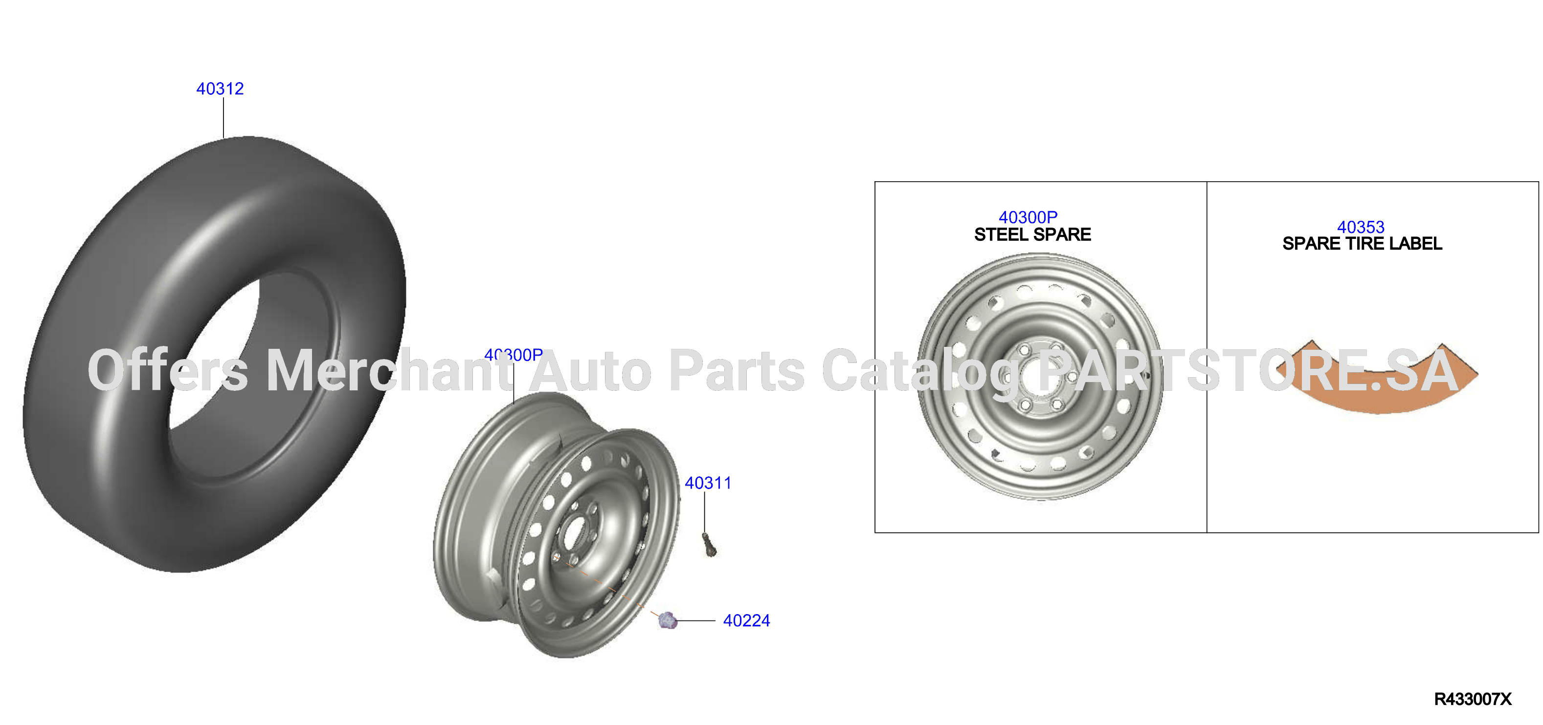 Road Wheel Tire Steel Spare Wheel