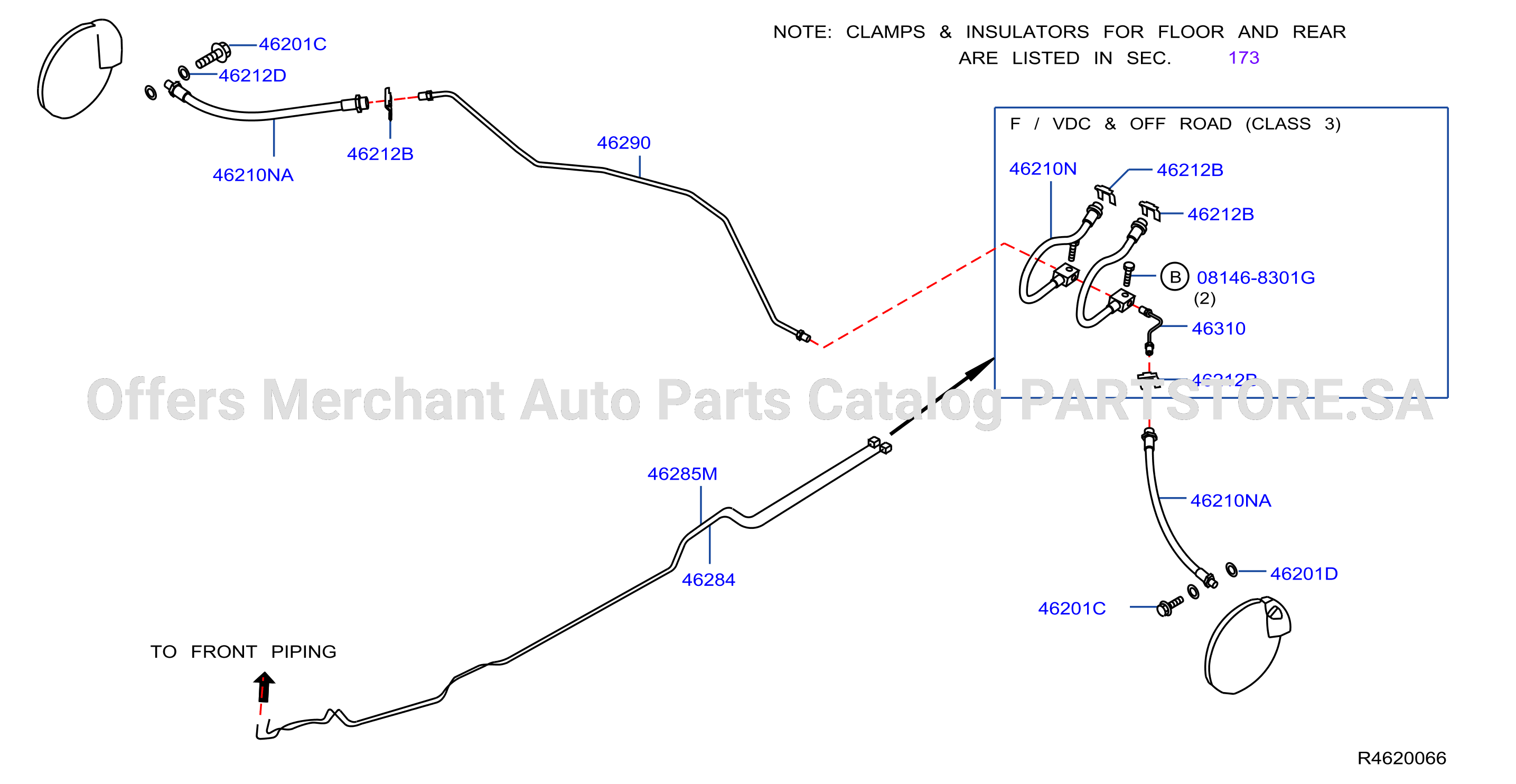 Brake Piping Control Rear