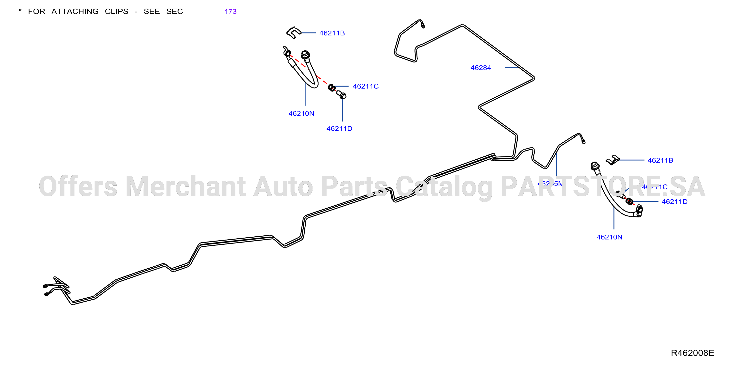 Brake Piping Control Rear