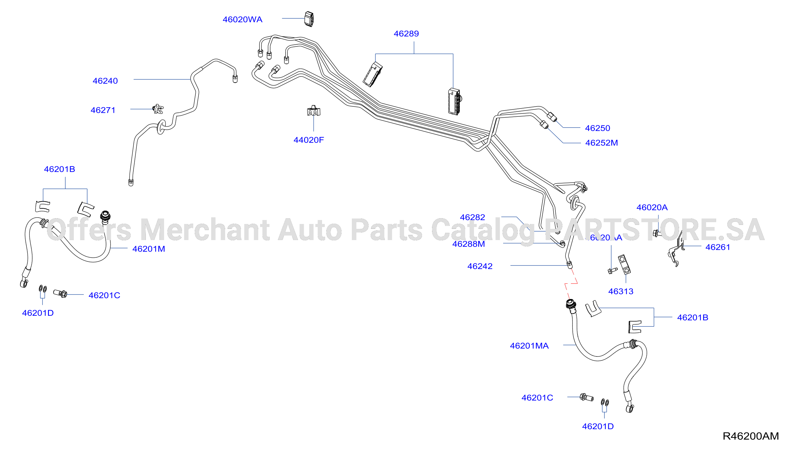 Brake Piping Control Front