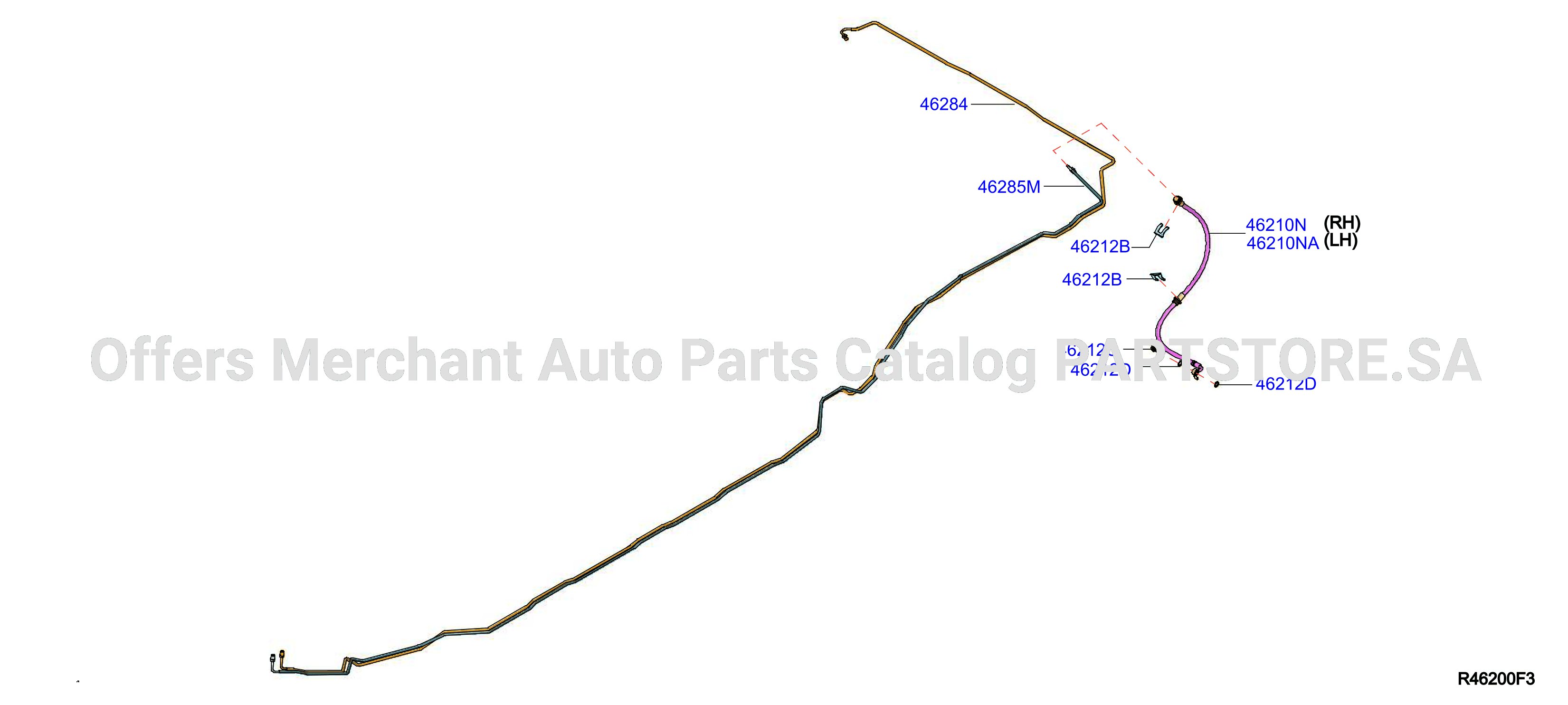 Brake Piping Control Rear Piping