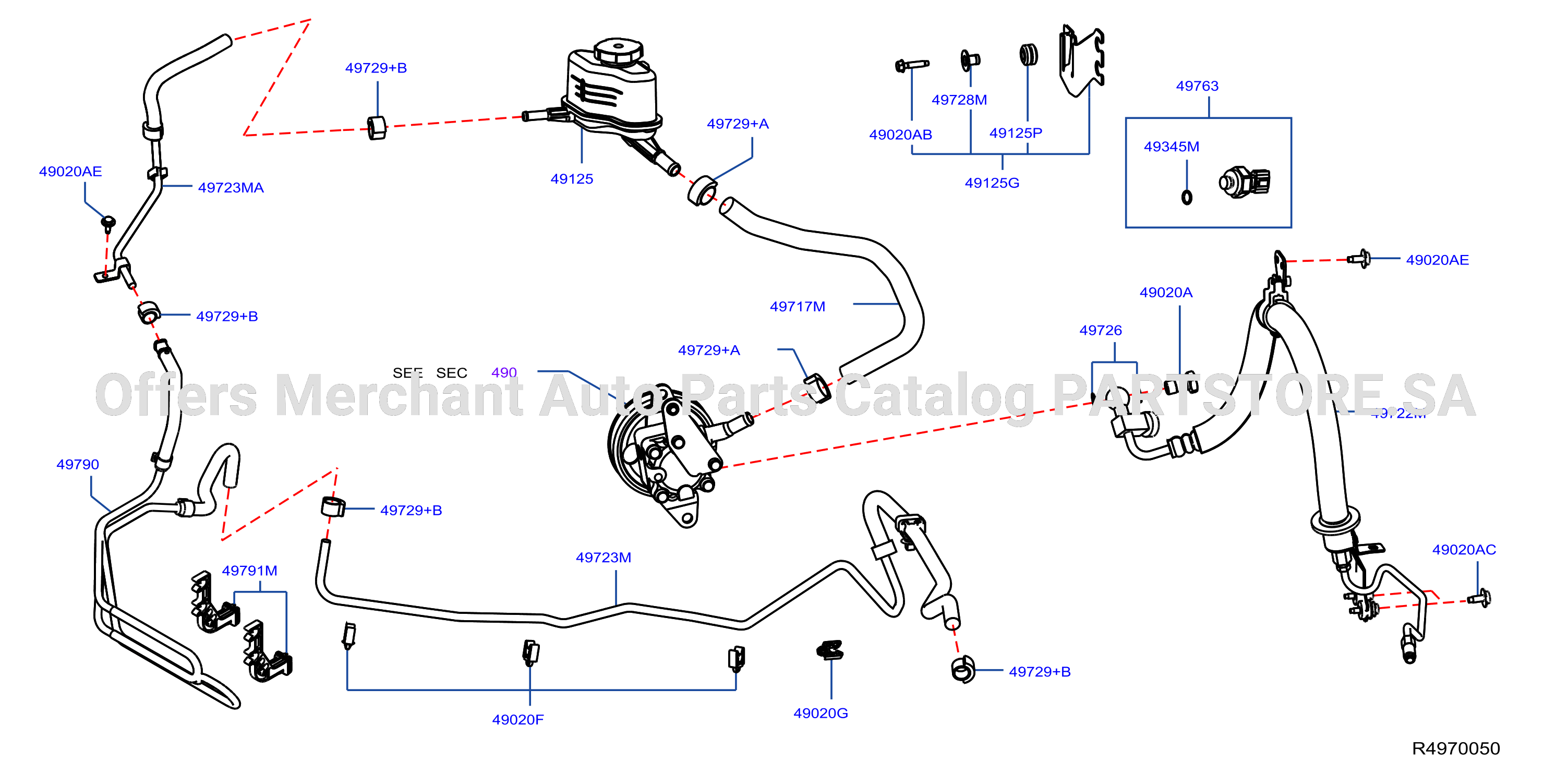 Power Steering Piping Qr25 Gcc Region