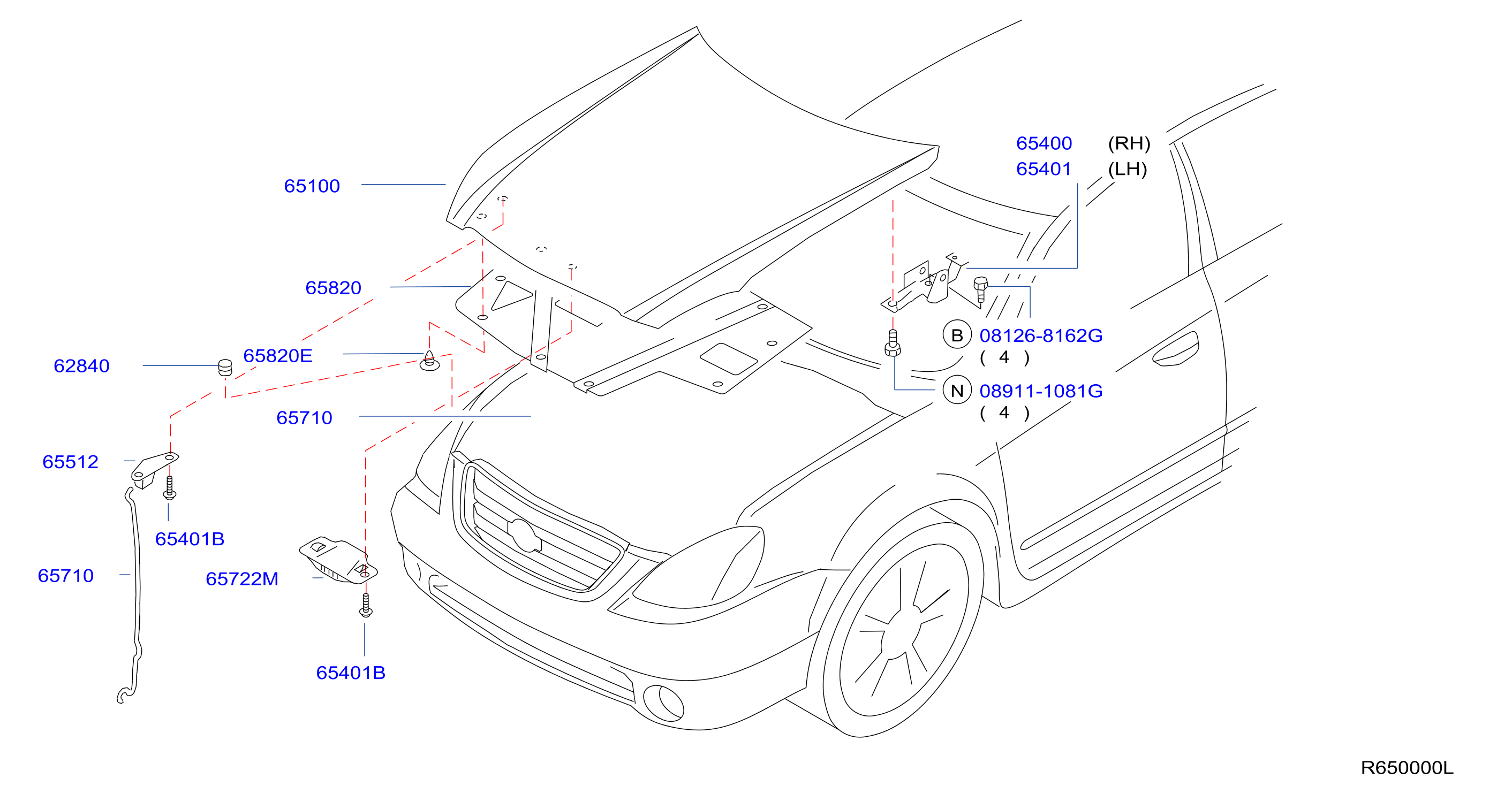 Hood Panel Hinge Fitting