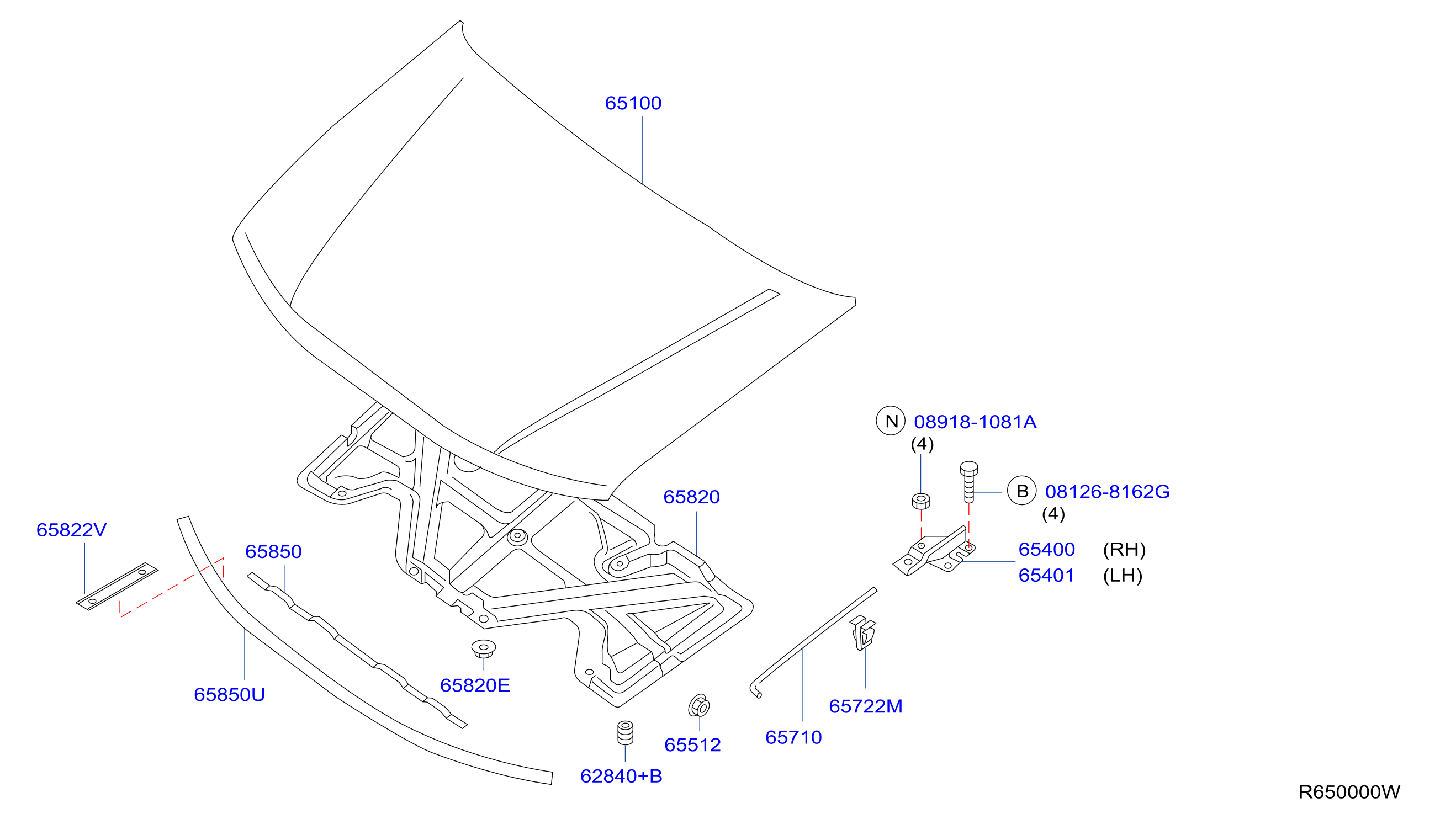 Hood Panel Hinge Fitting
