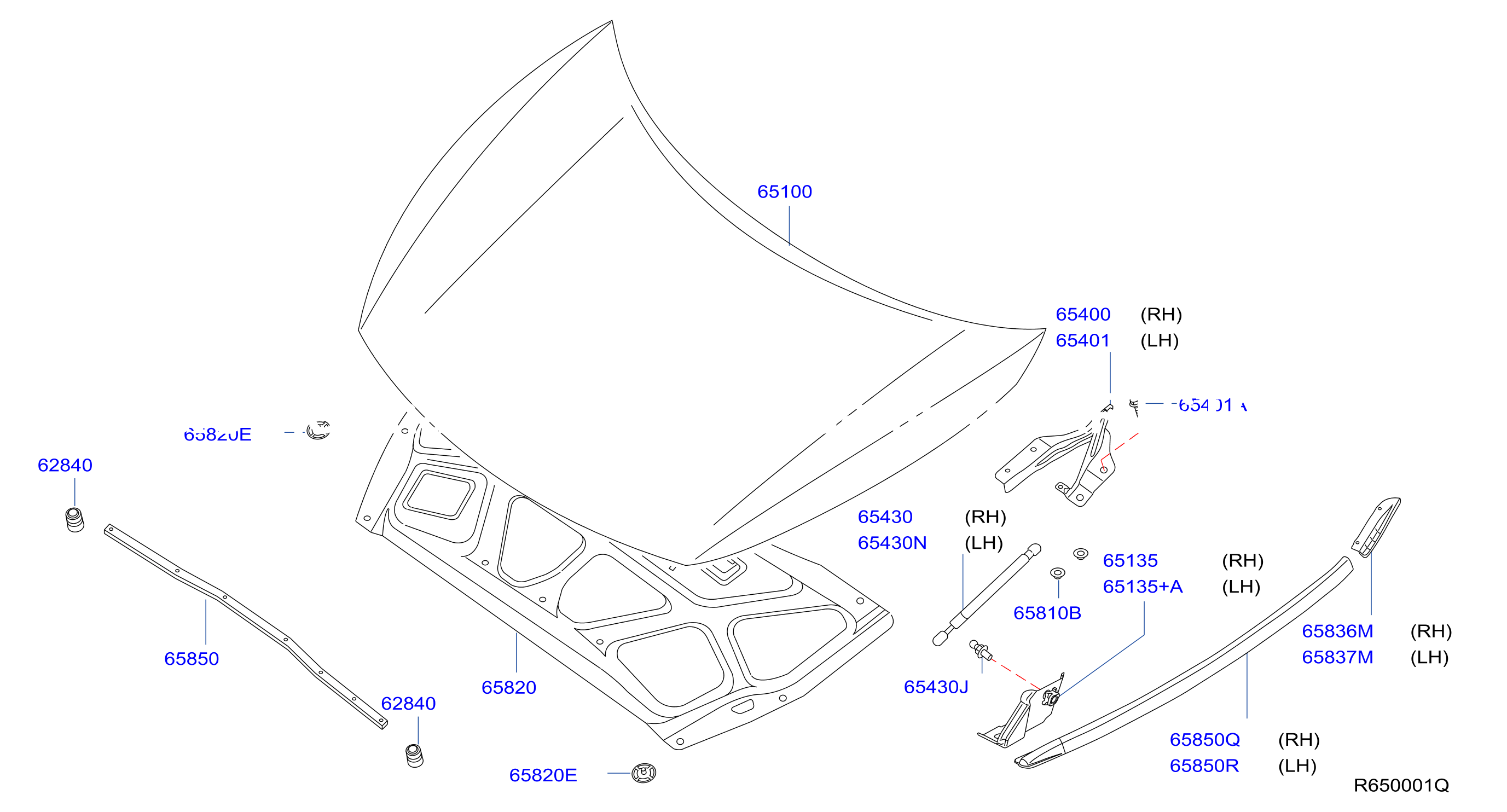 Hood Panel Hinge Fitting