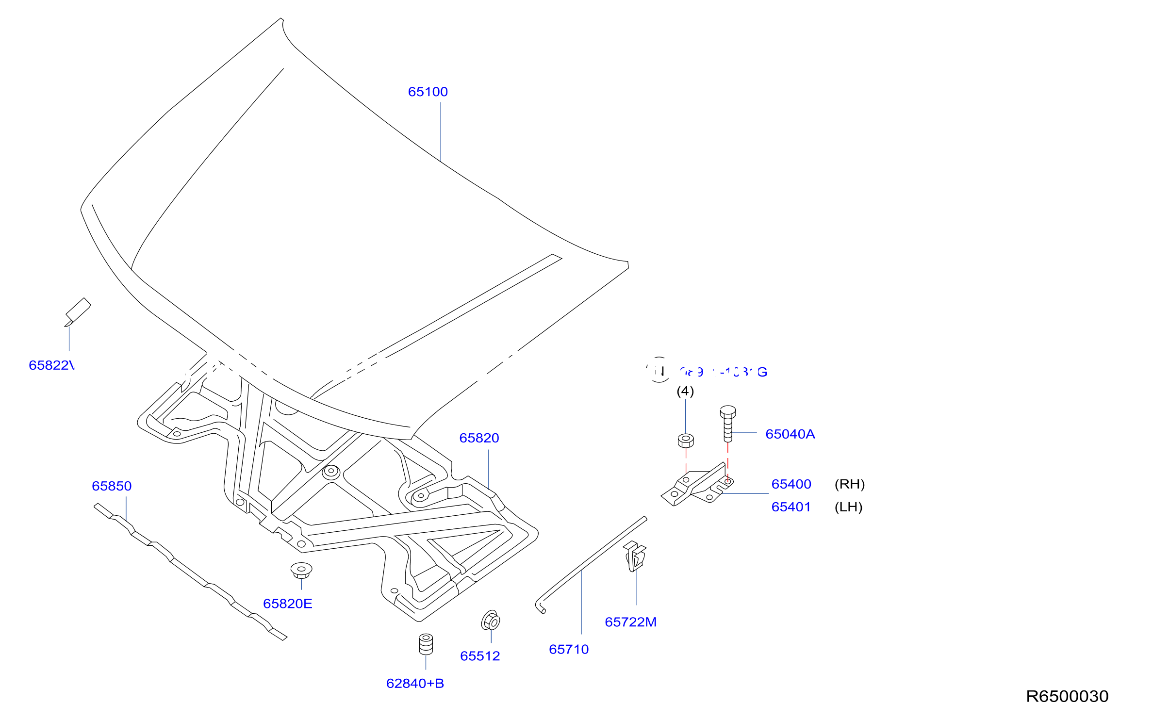 Hood Panel Hinge Fitting