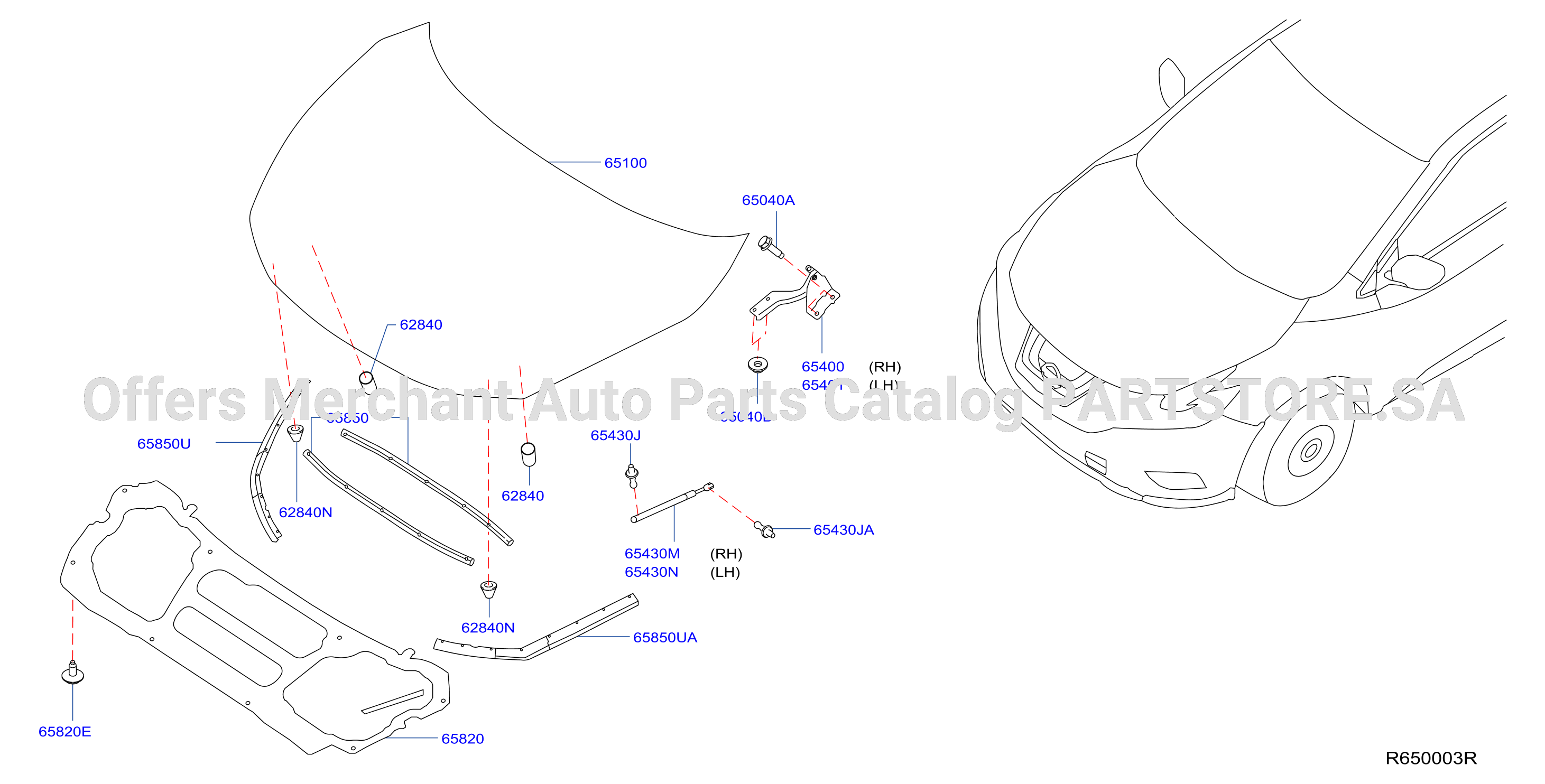 Hood Panel Hinge Fitting