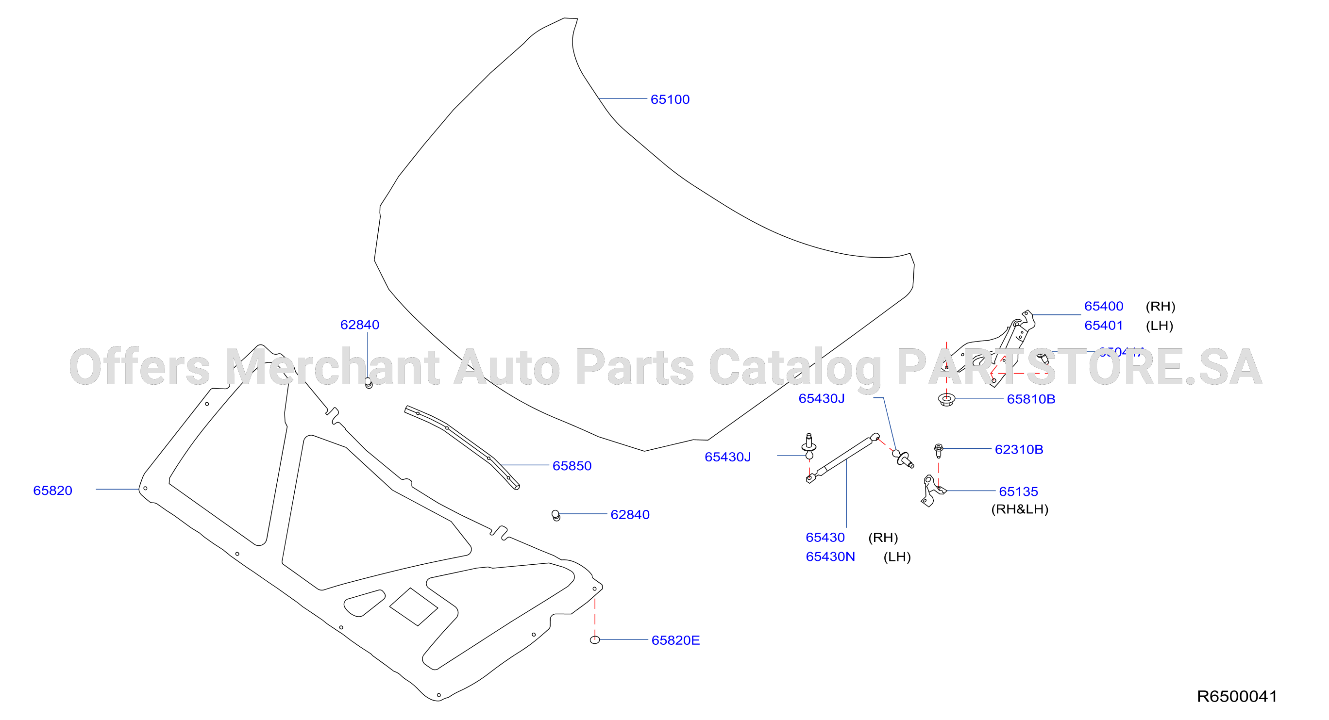 Hood Panel Hinge Fitting