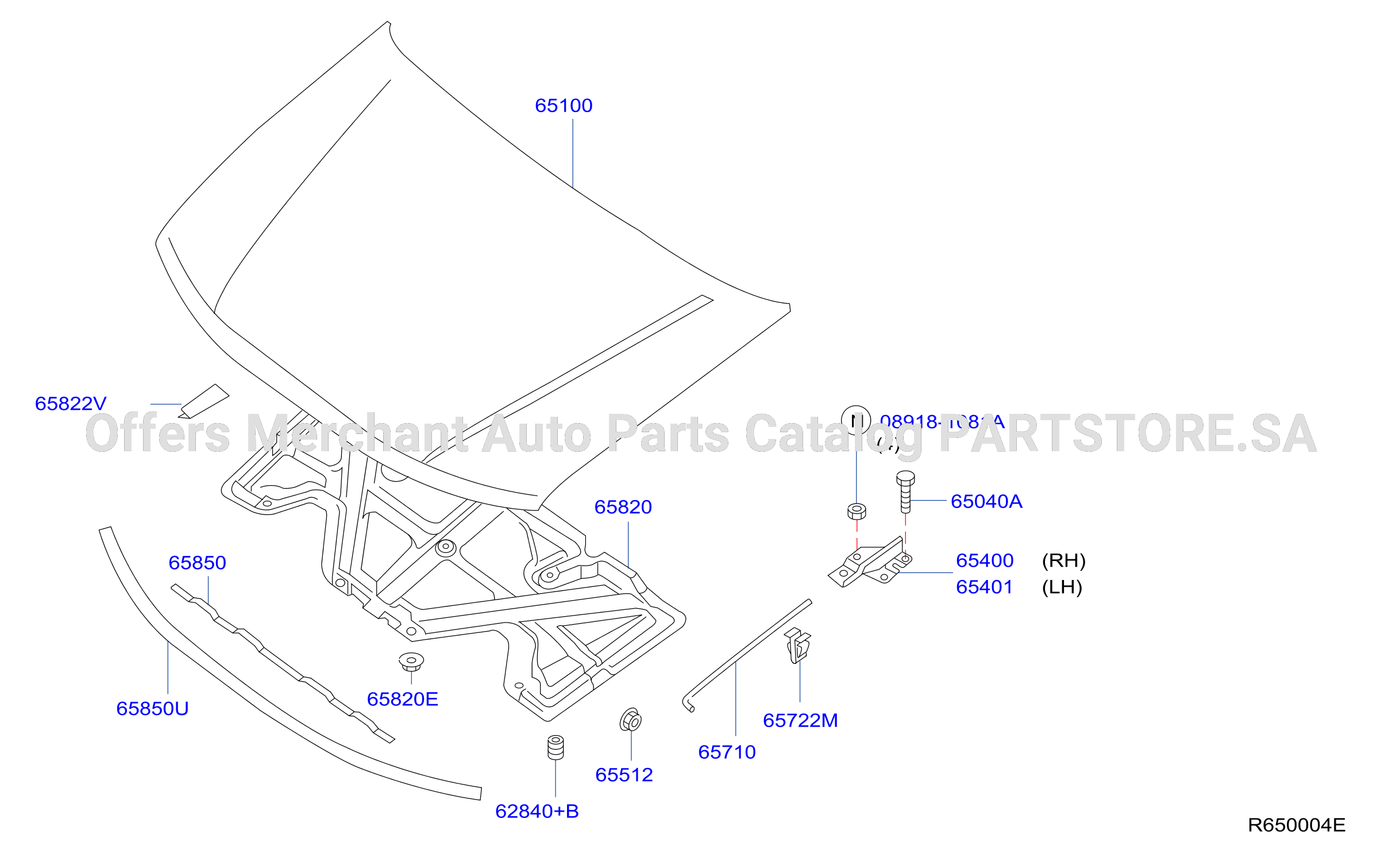 Hood Panel Hinge Fitting