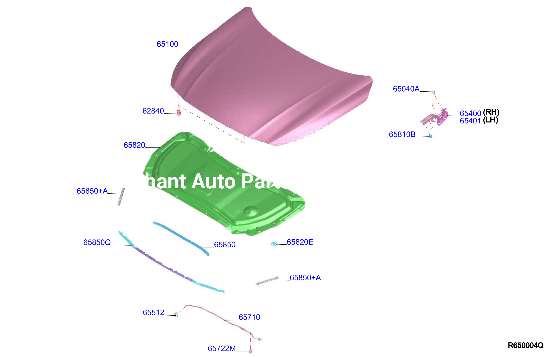 Hood Panel Hinge Fitting