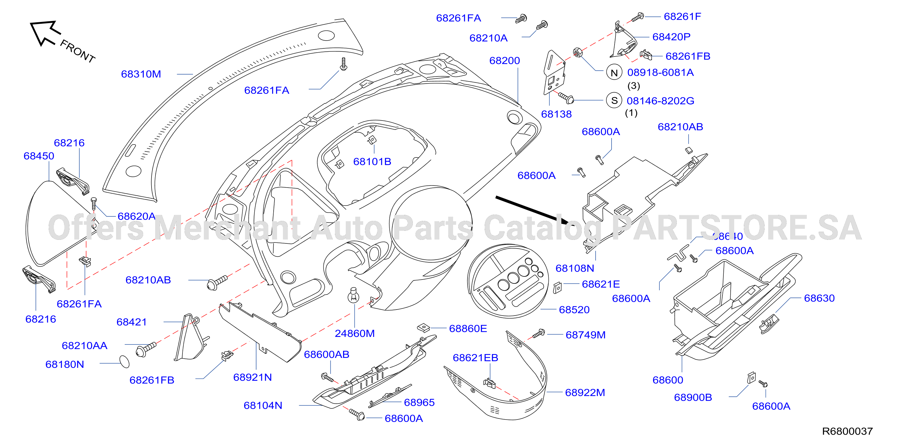 Instrument Panel Pad Cluster Lid Inst Pad Cluster Lid