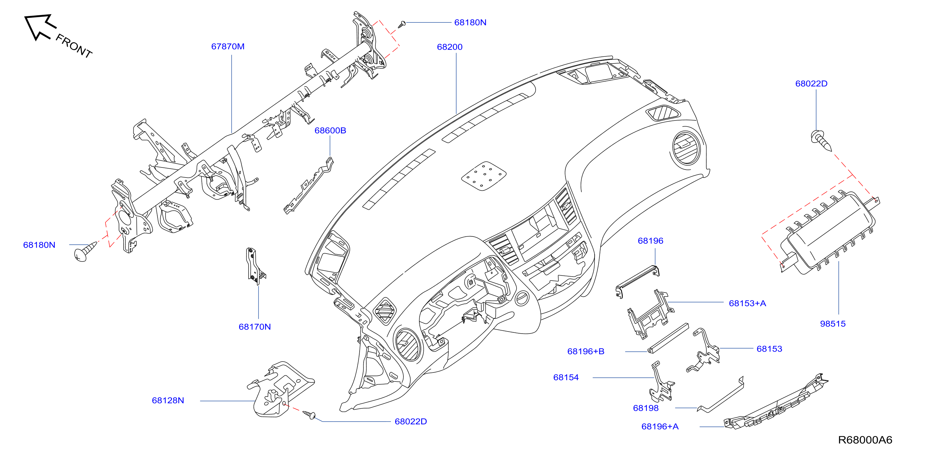 Instrument Panel Pad Cluster Lid