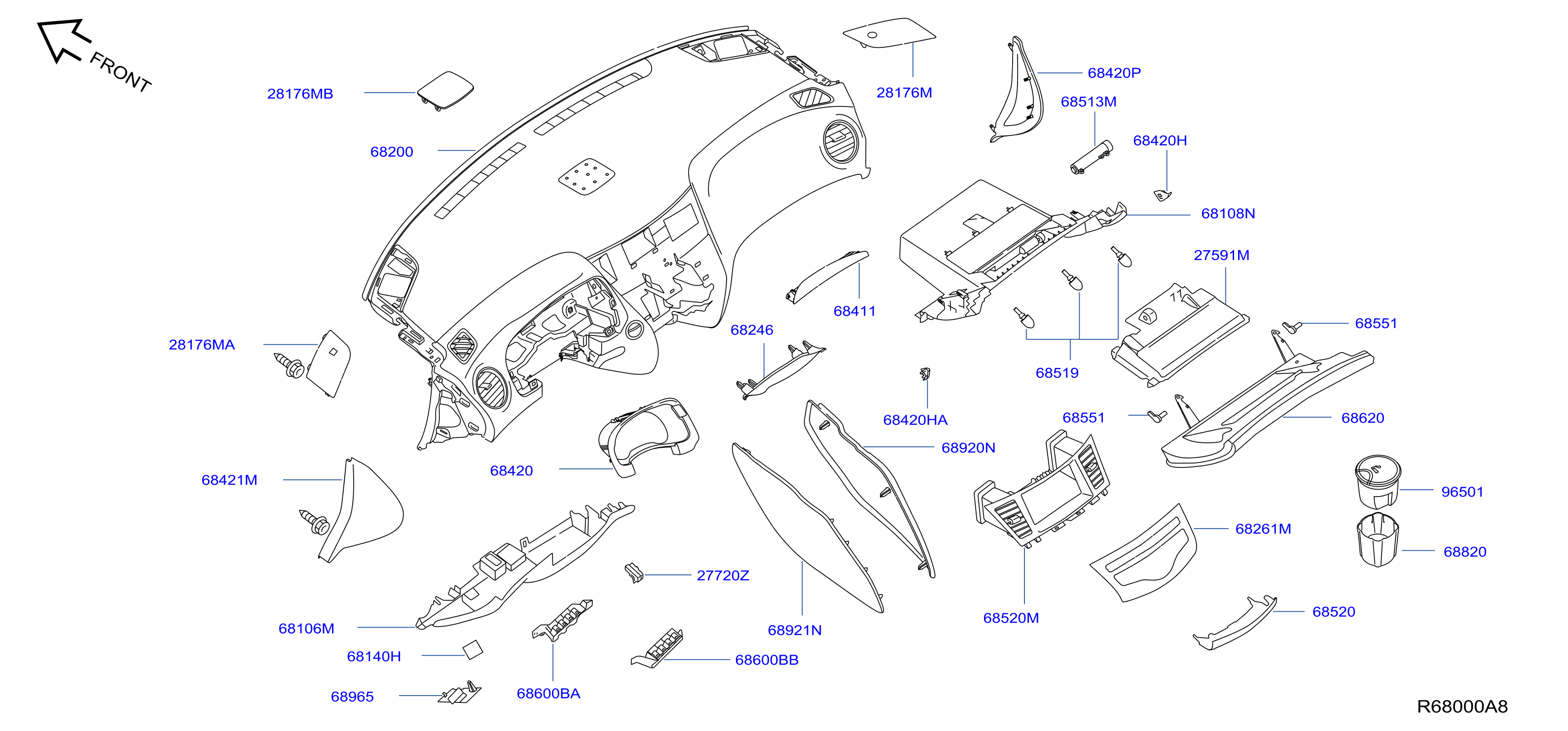 Instrument Panel Pad Cluster Lid