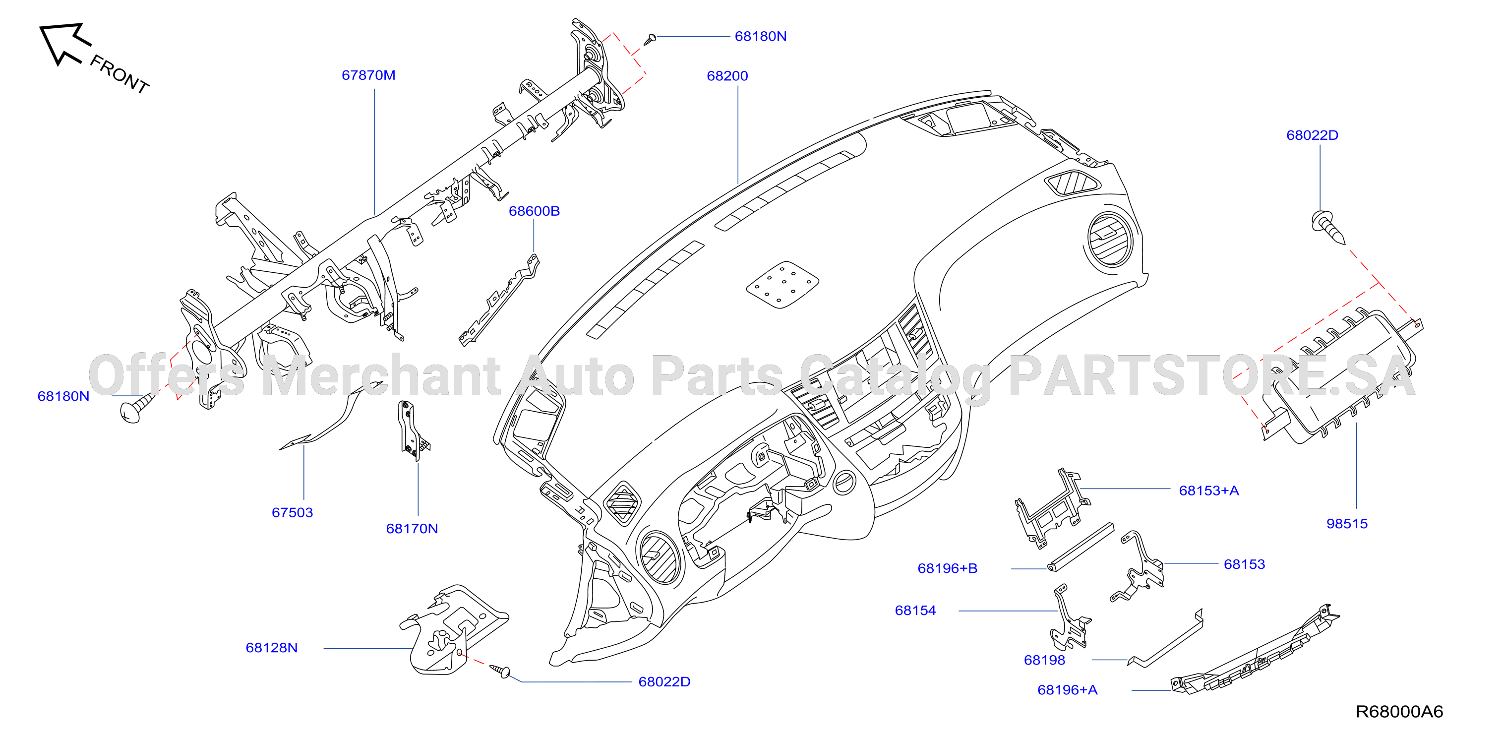 Instrument Panel Pad Cluster Lid Inst Fitting