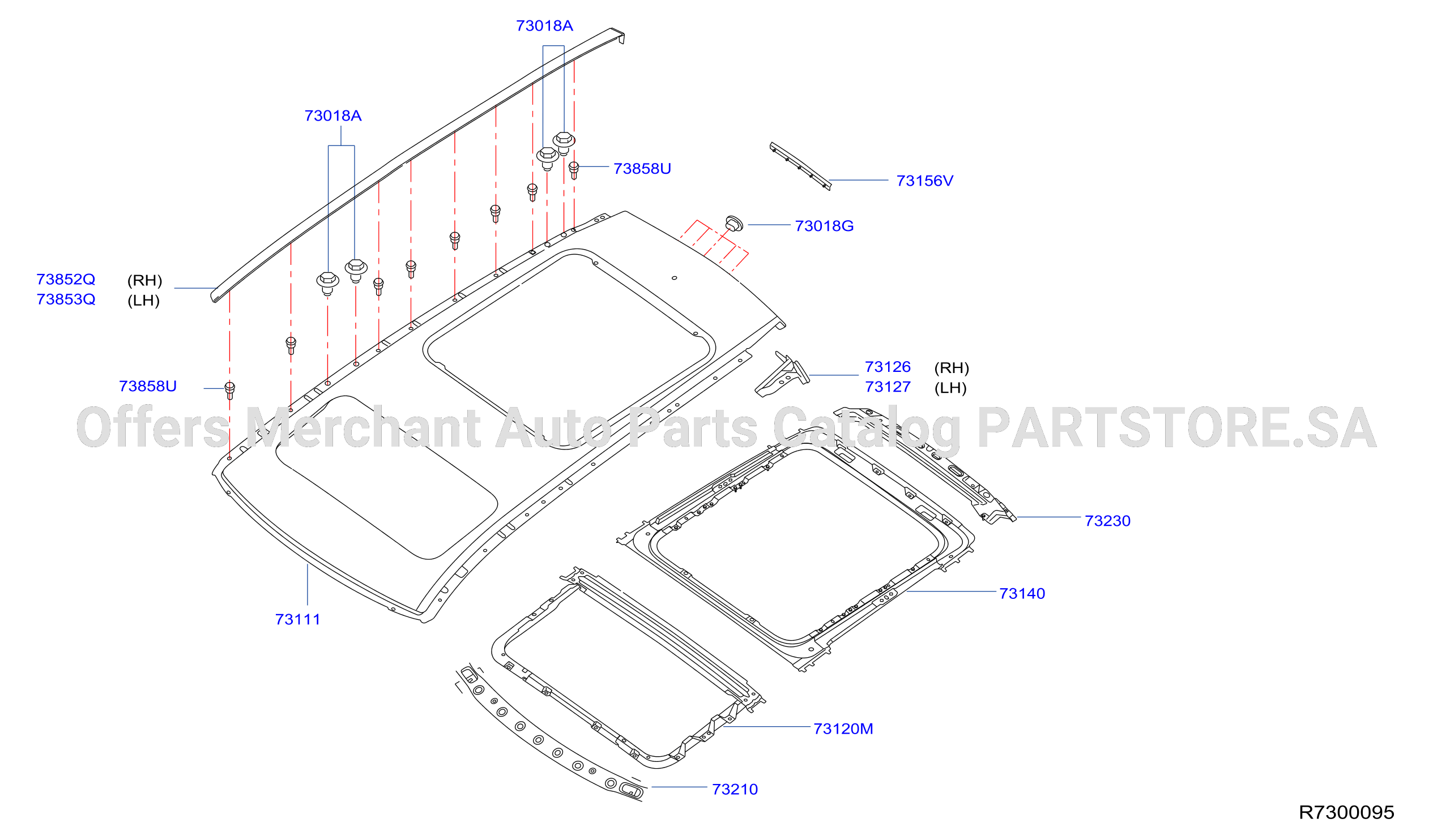 Roof Panel Fitting Sun Roof