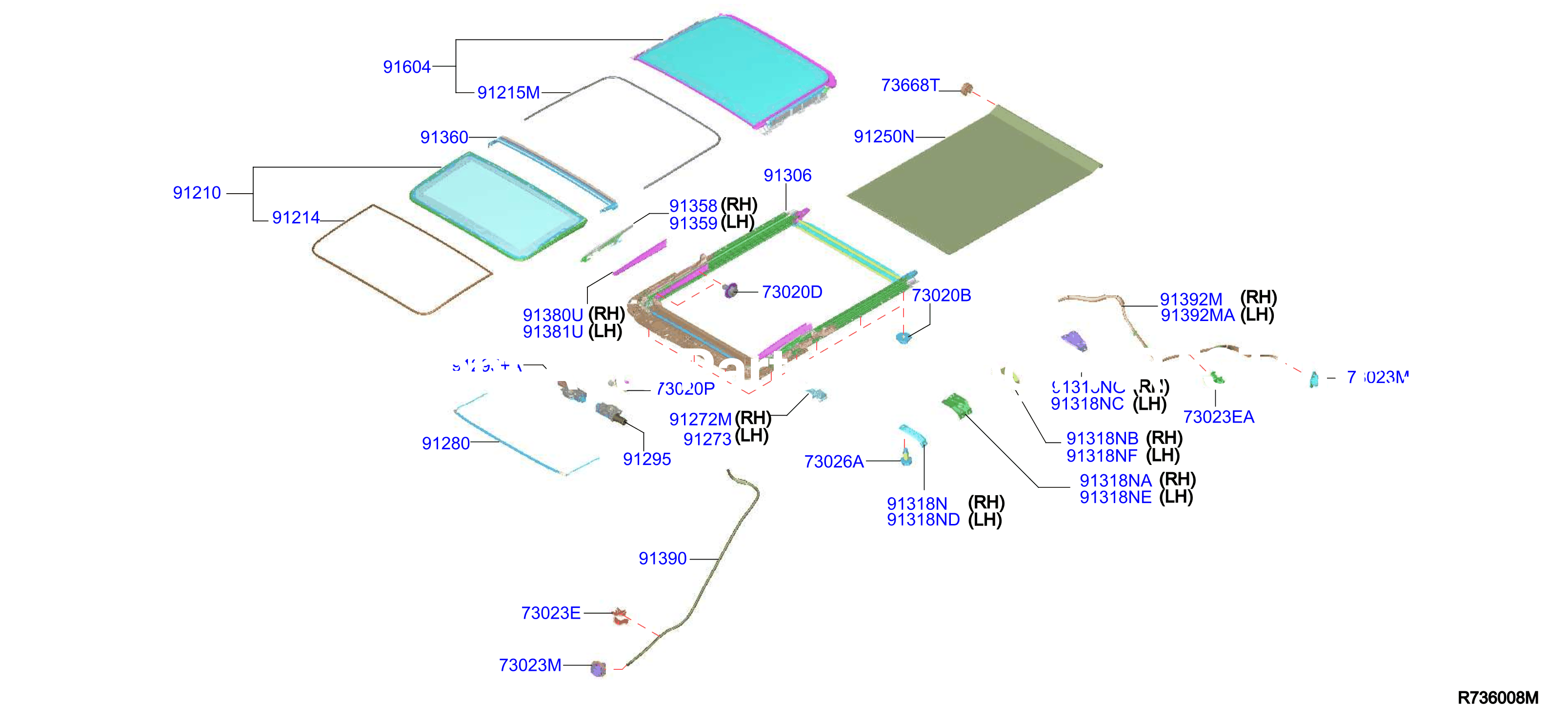 Sun Roof Parts