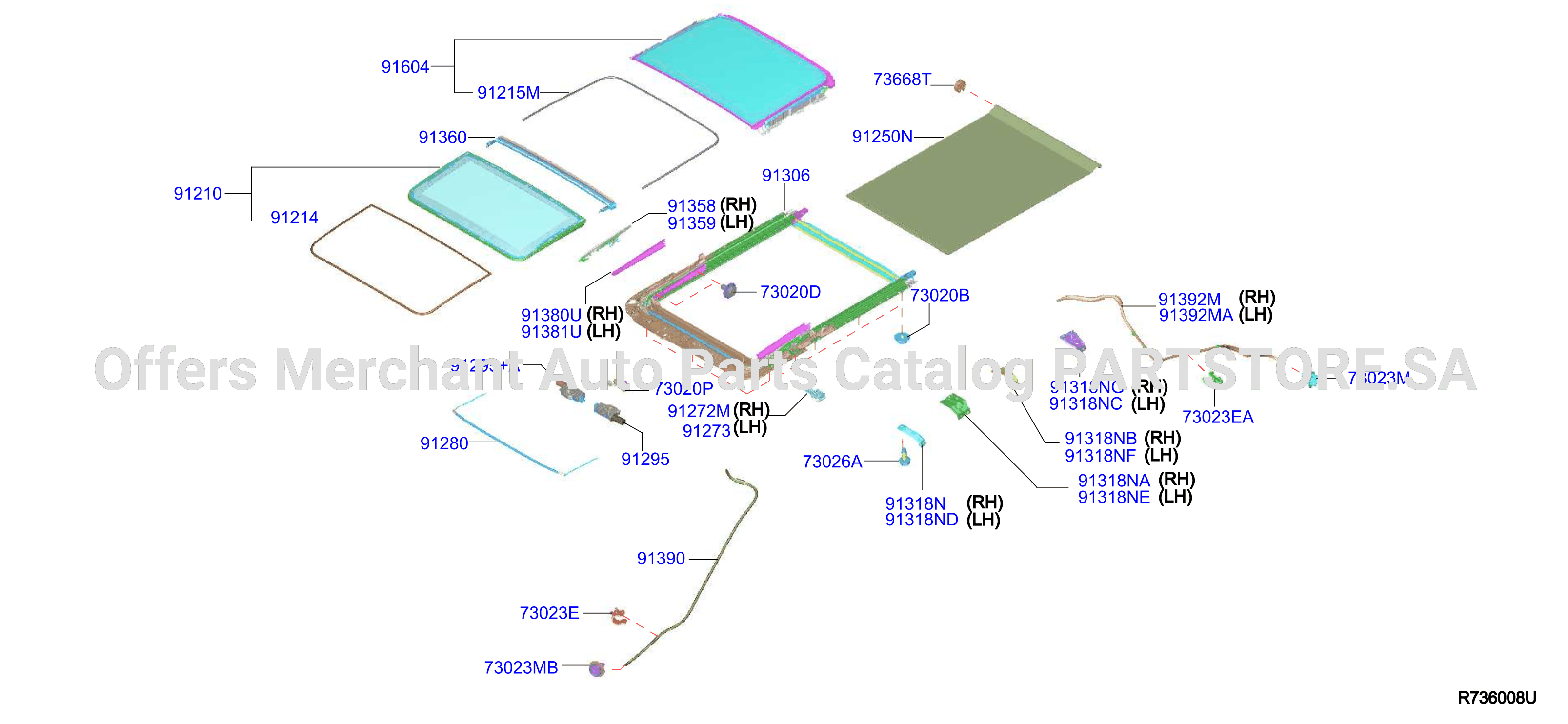 Sun Roof Parts