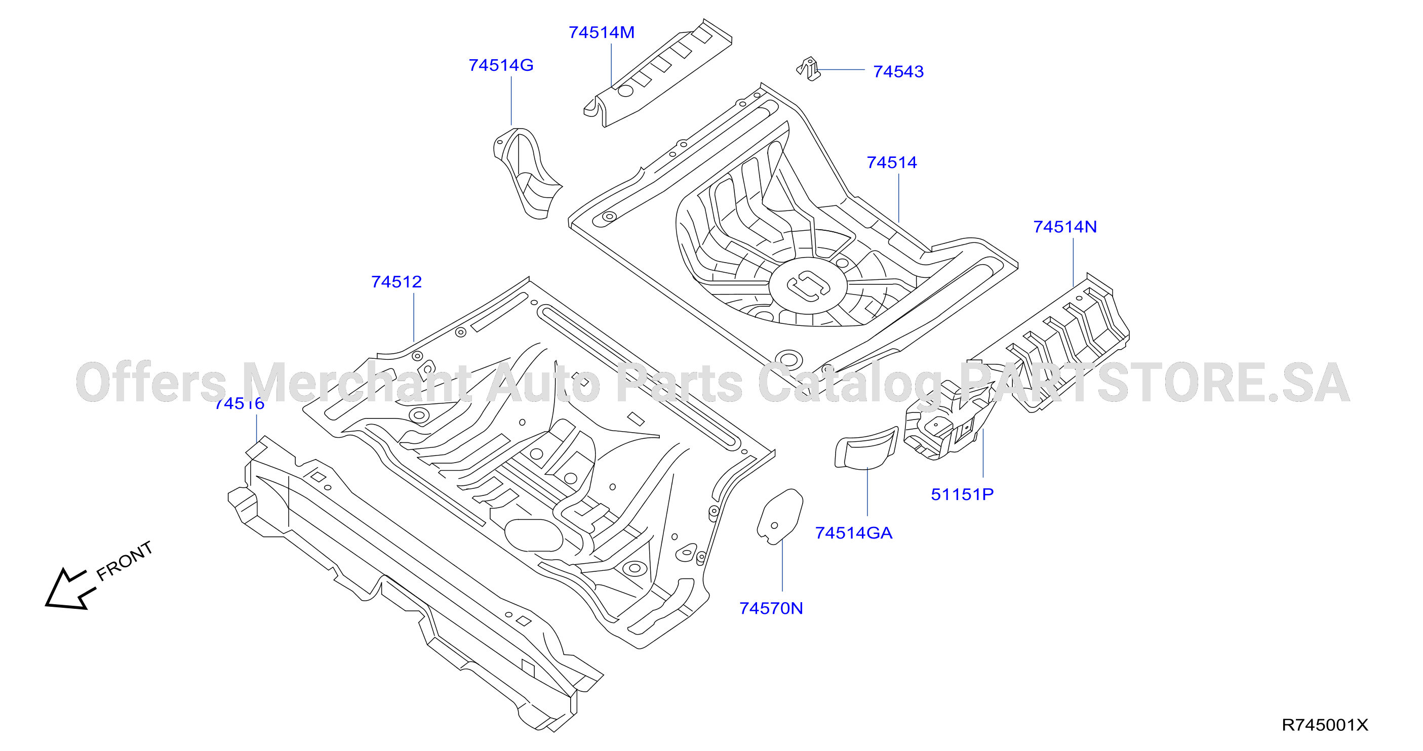 Floor Panel Rear Floor Panel