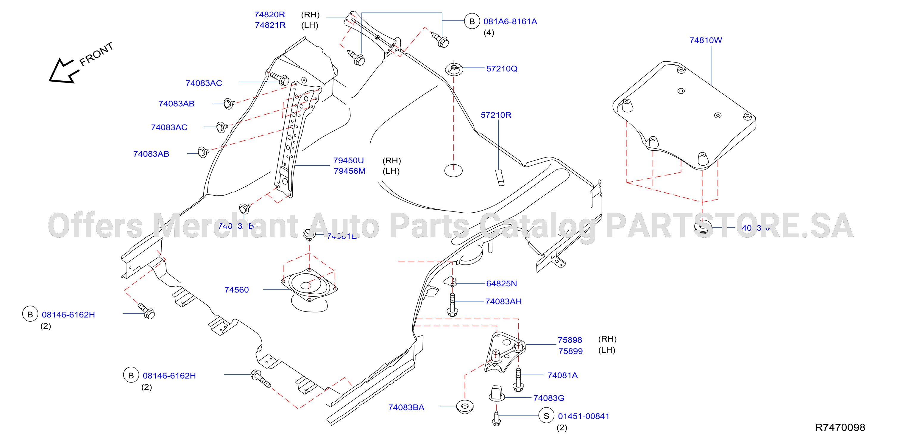 Floor Fitting Rear
