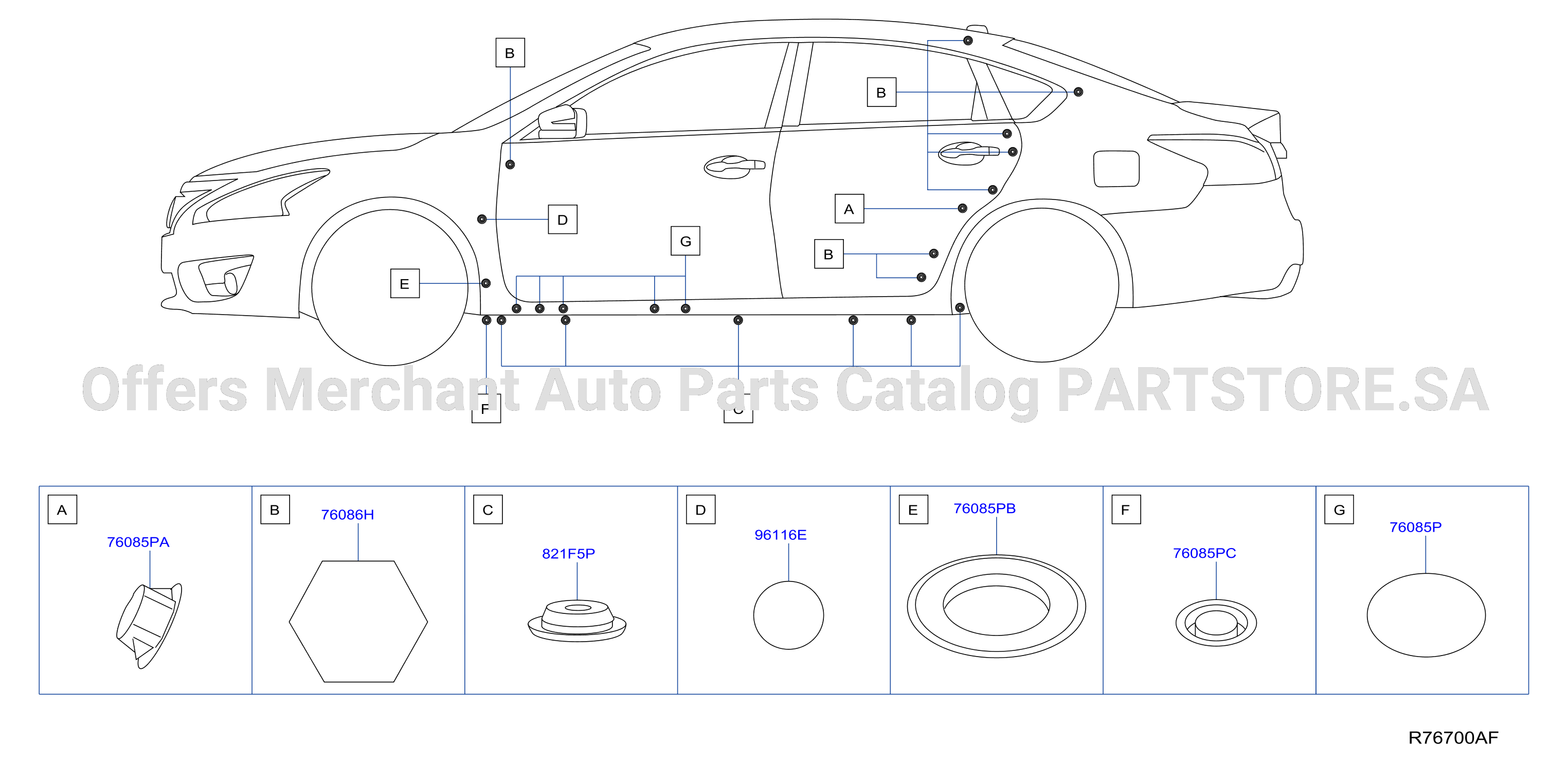Body Side Fitting Plugs
