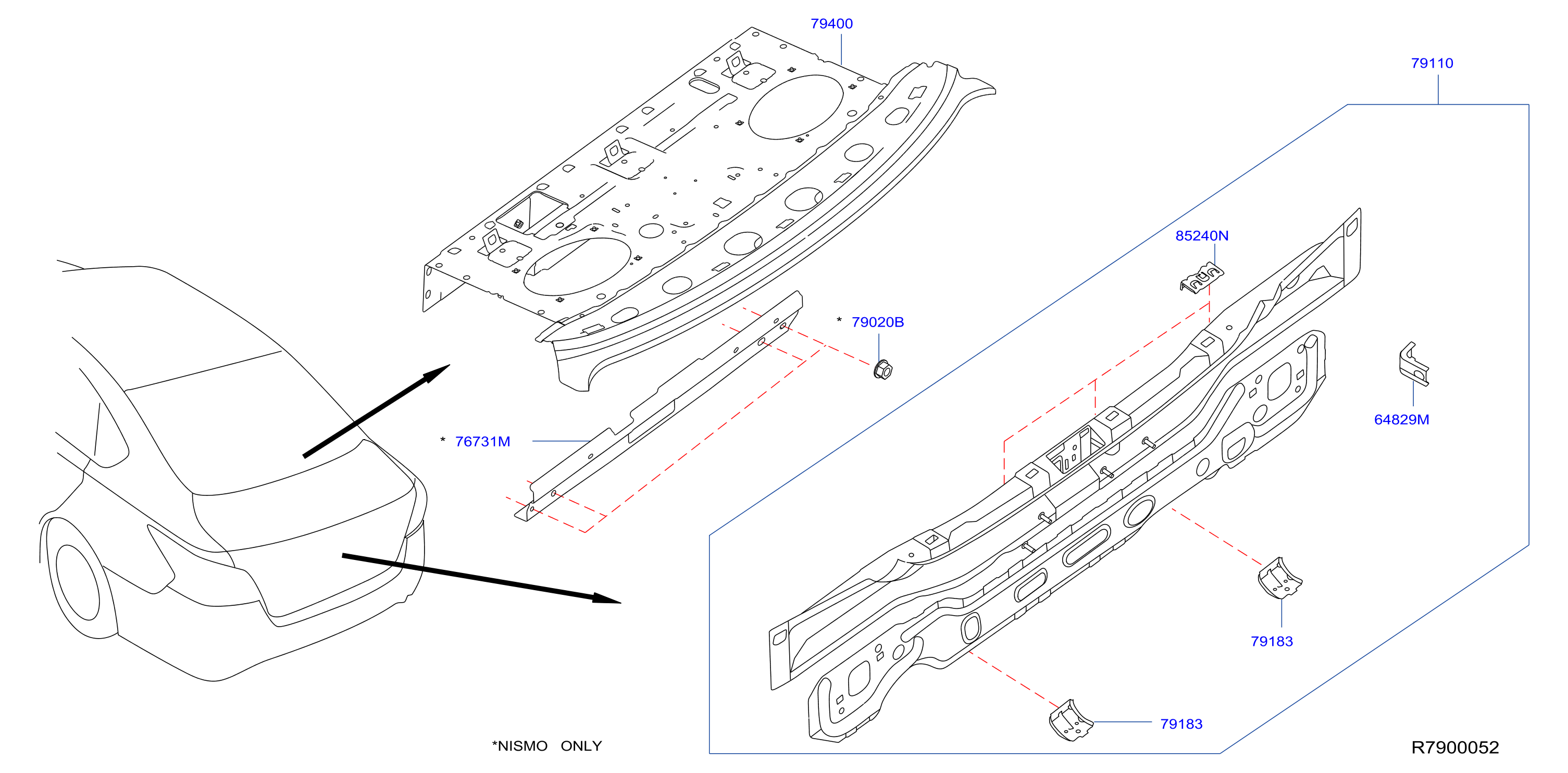 Rear Back Panel Fitting