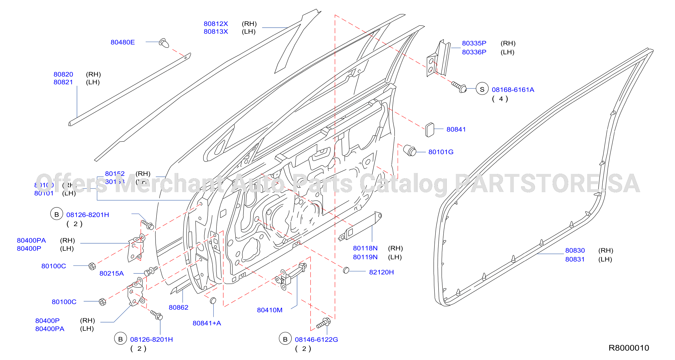 Front Door Panel Fitting