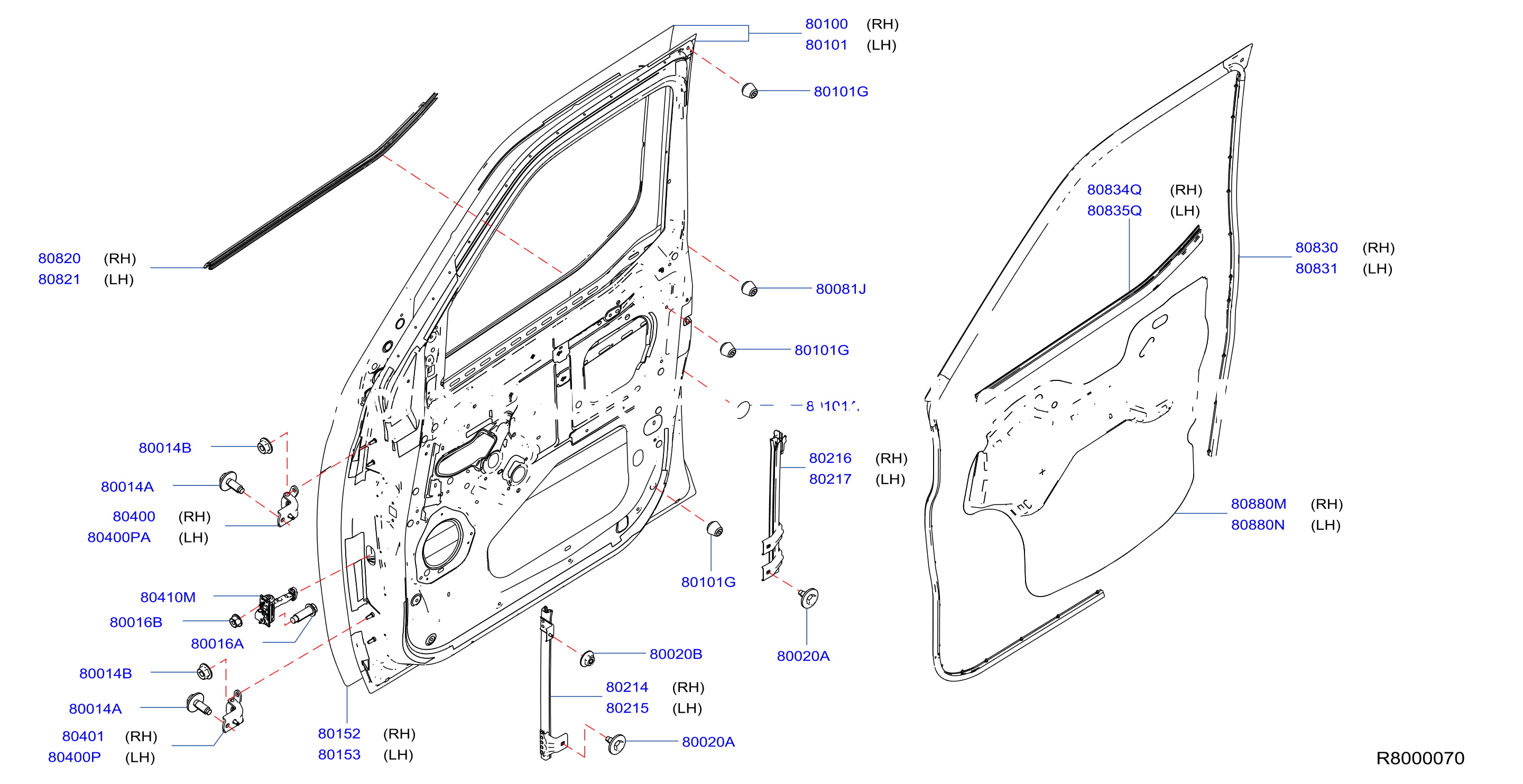Front Door Panel Fitting
