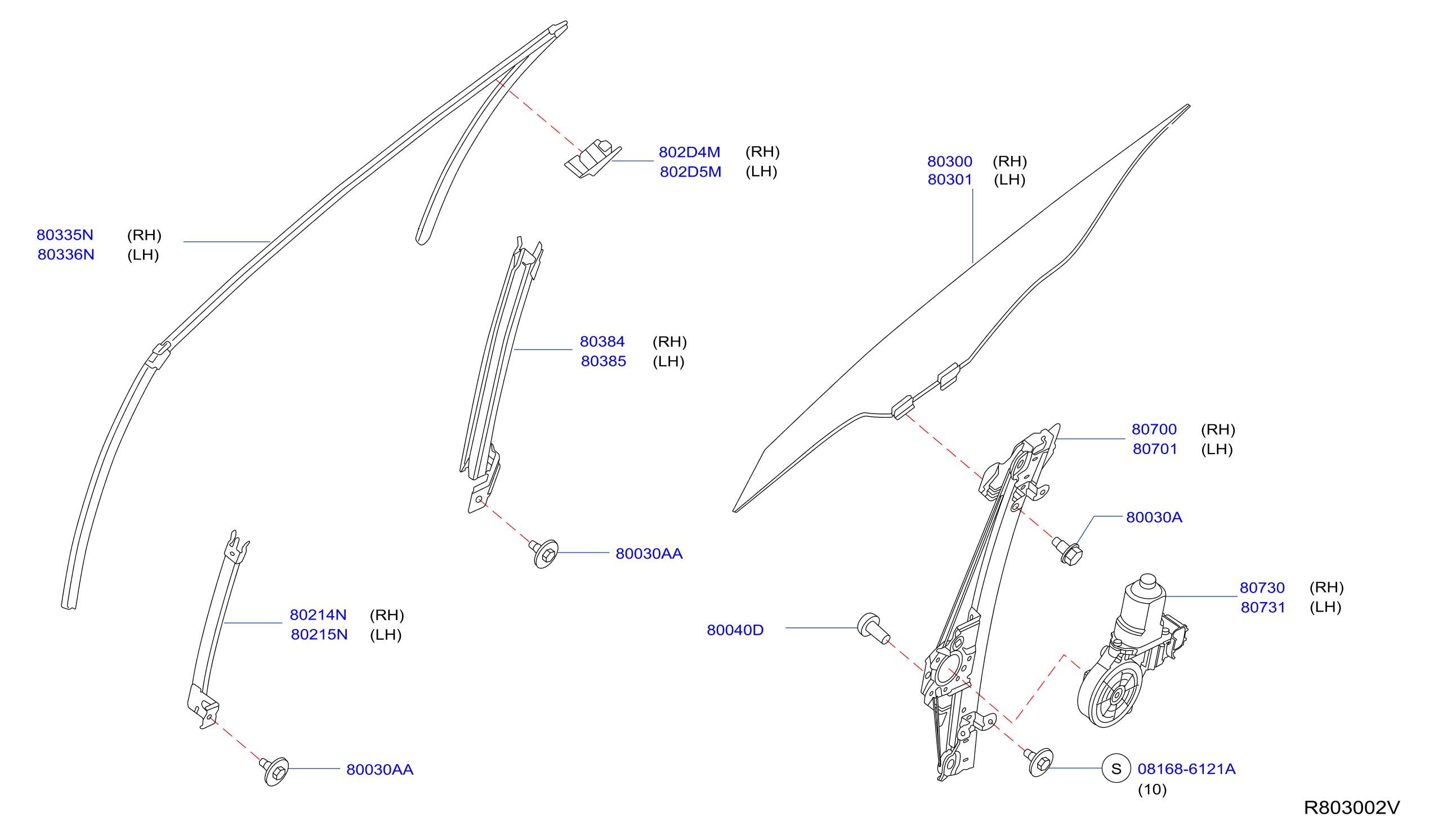 Front Door Window Regulator Fr Dr Window Regulator