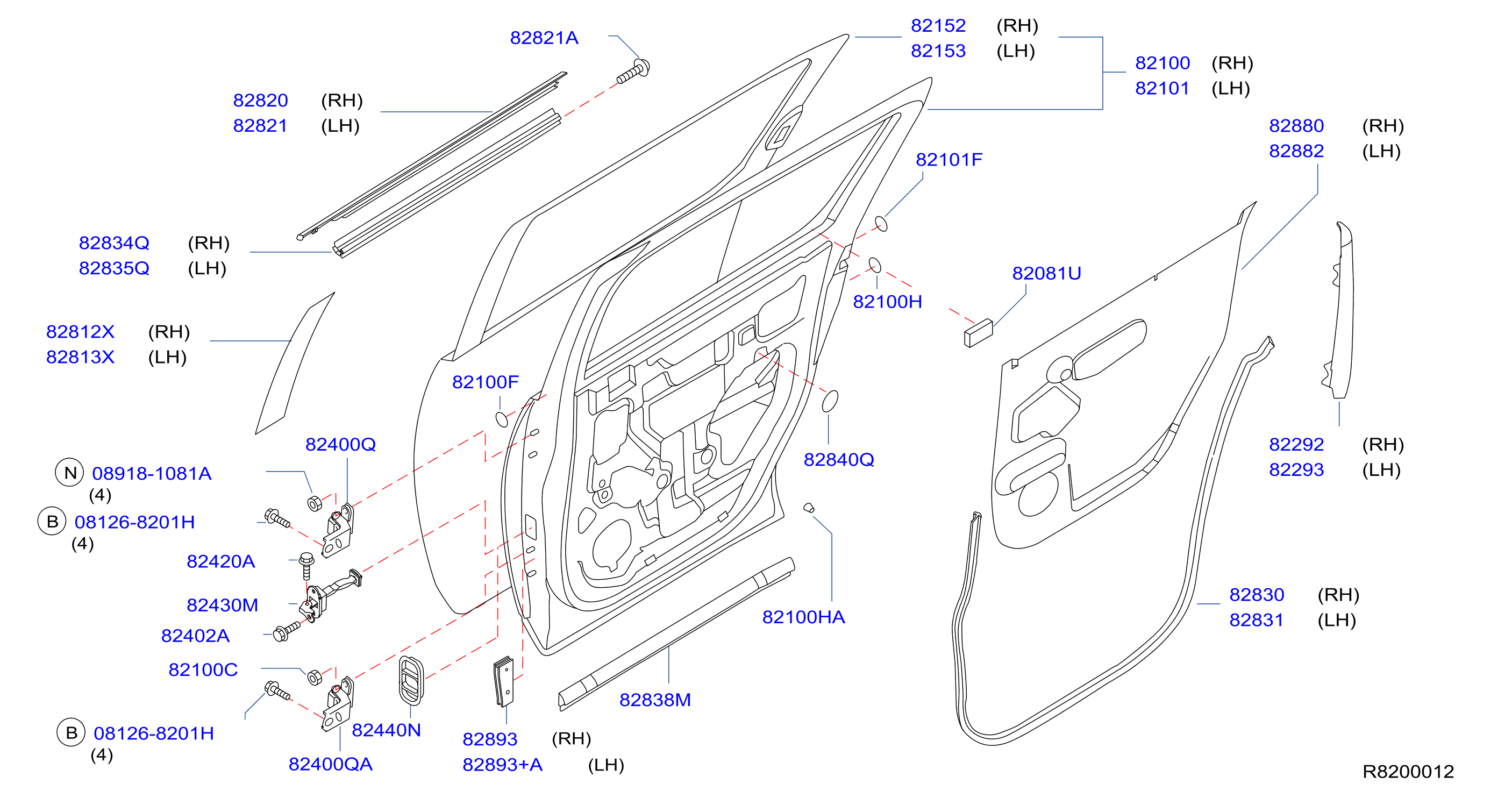 Rear Door Panel Fitting