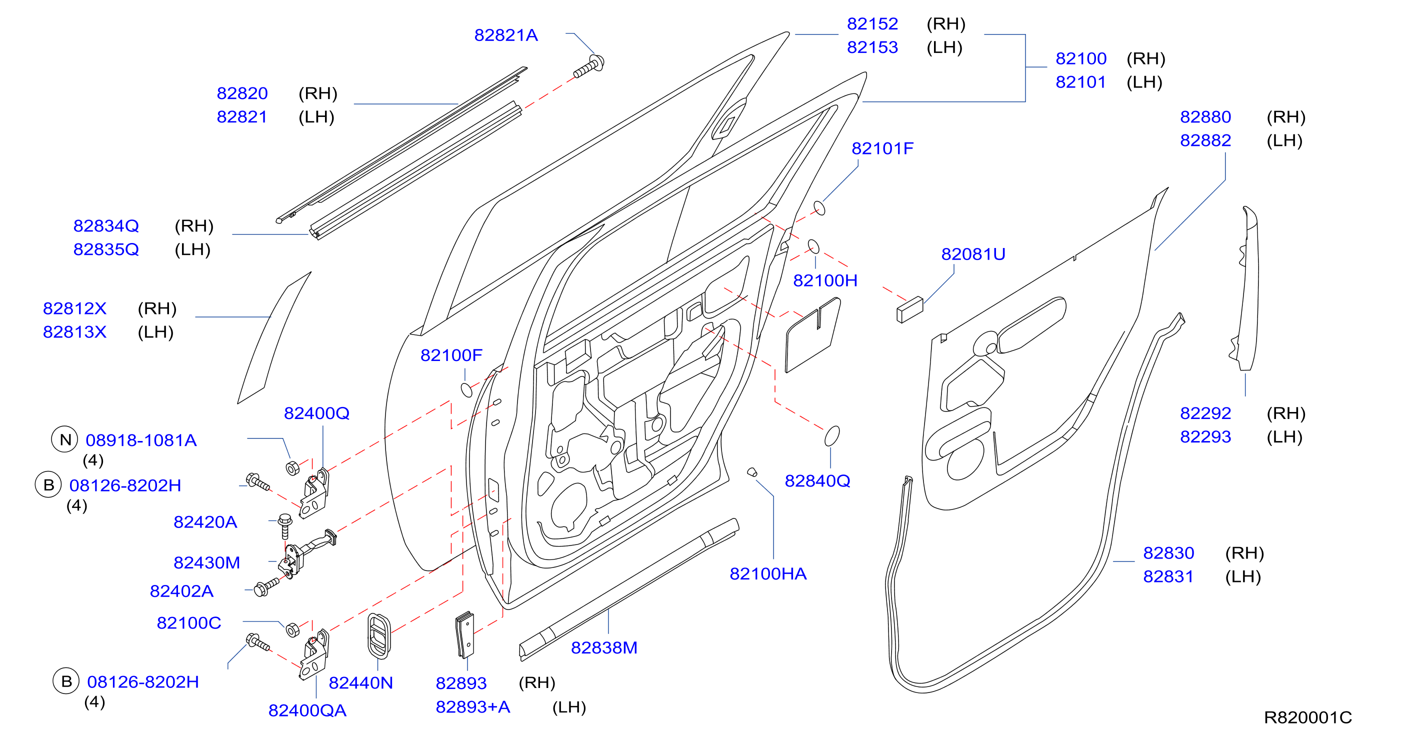 Rear Door Panel Fitting