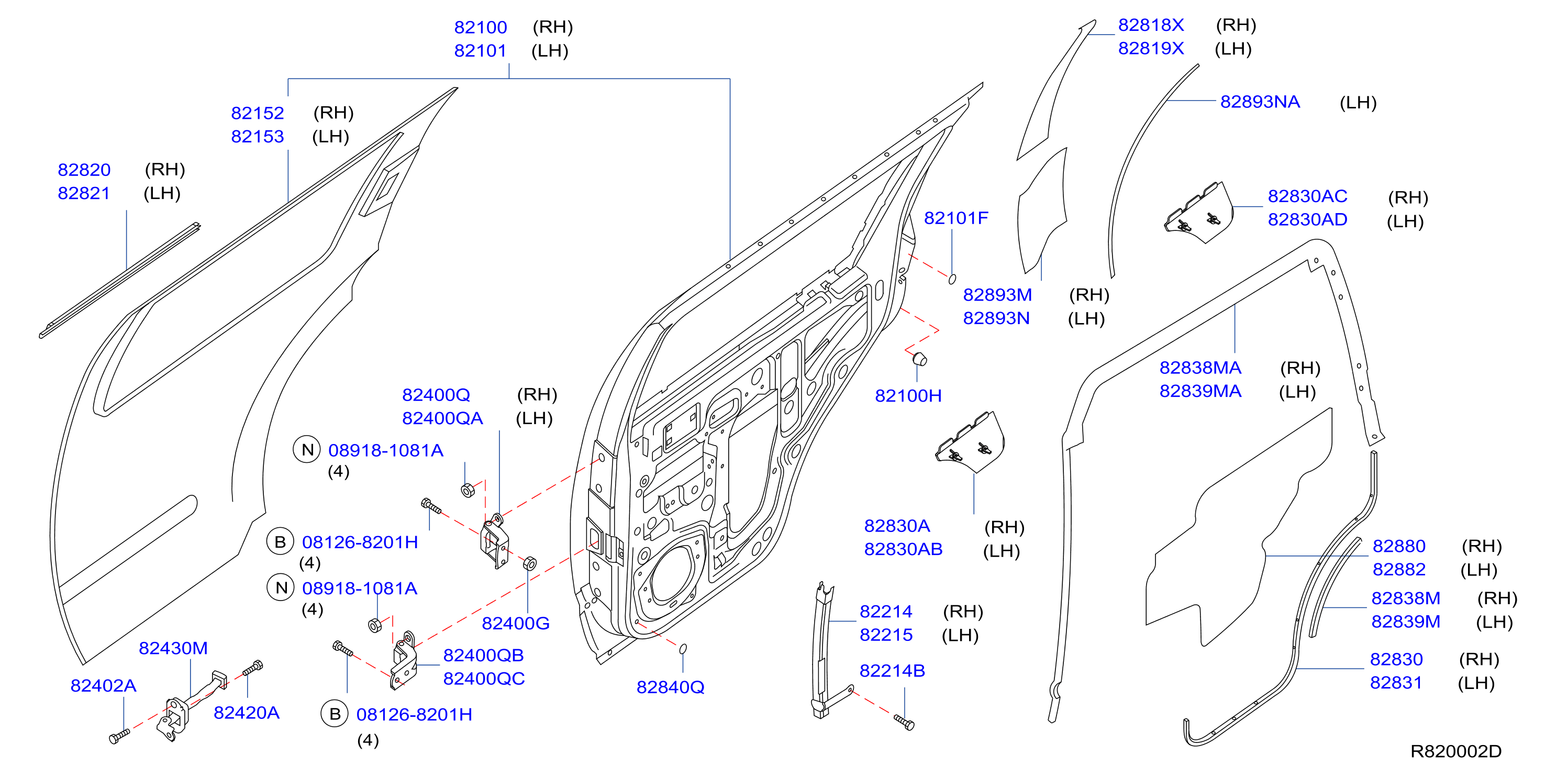 Rear Door Panel Fitting