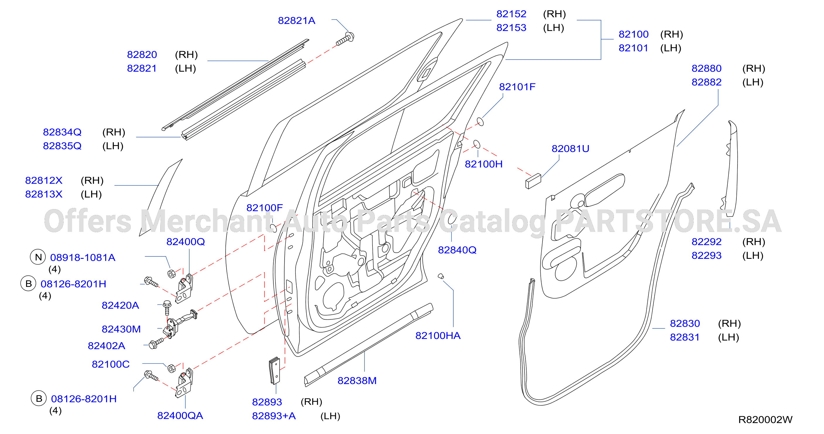 Rear Door Panel Fitting