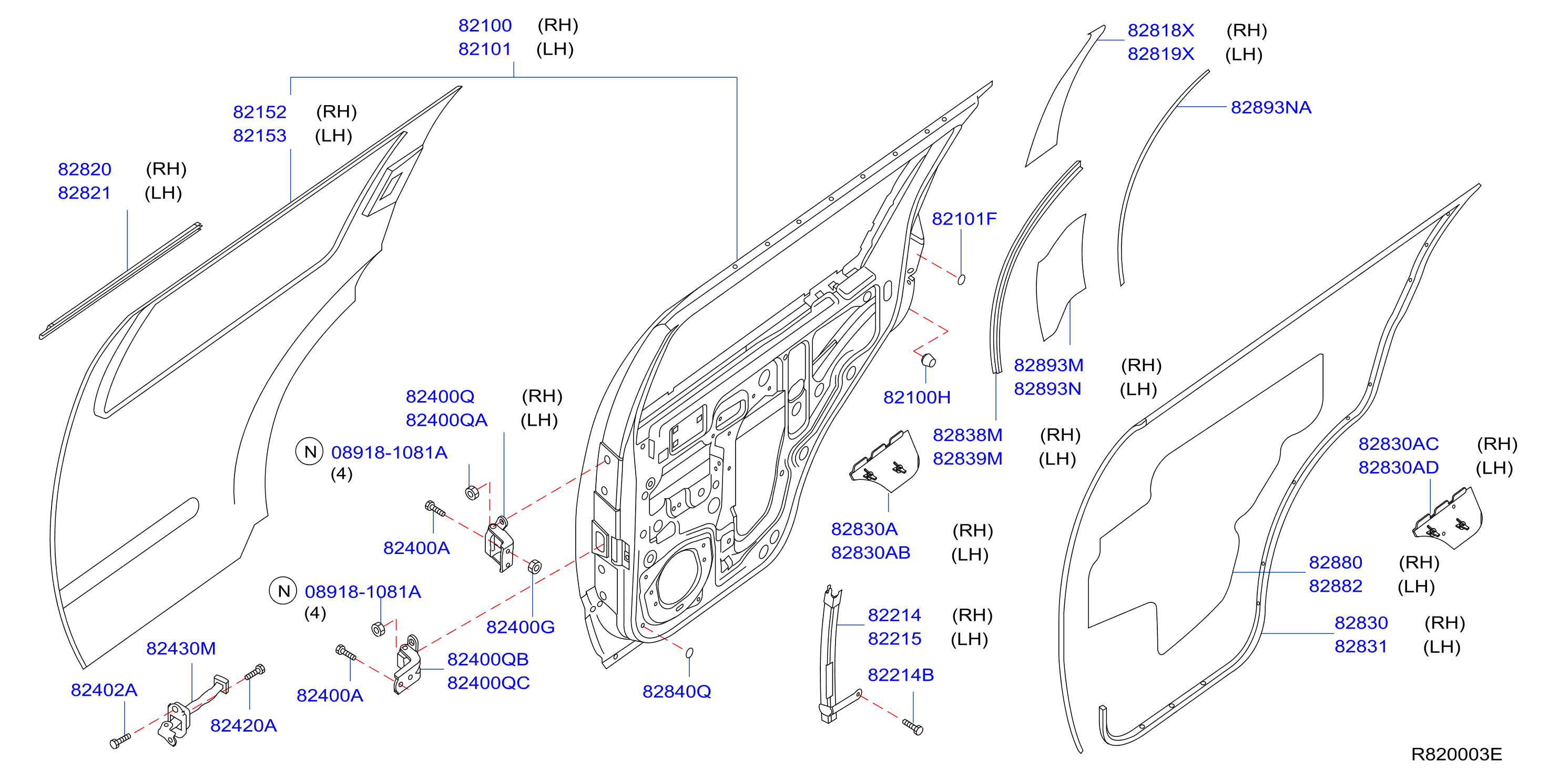 Rear Door Panel Fitting
