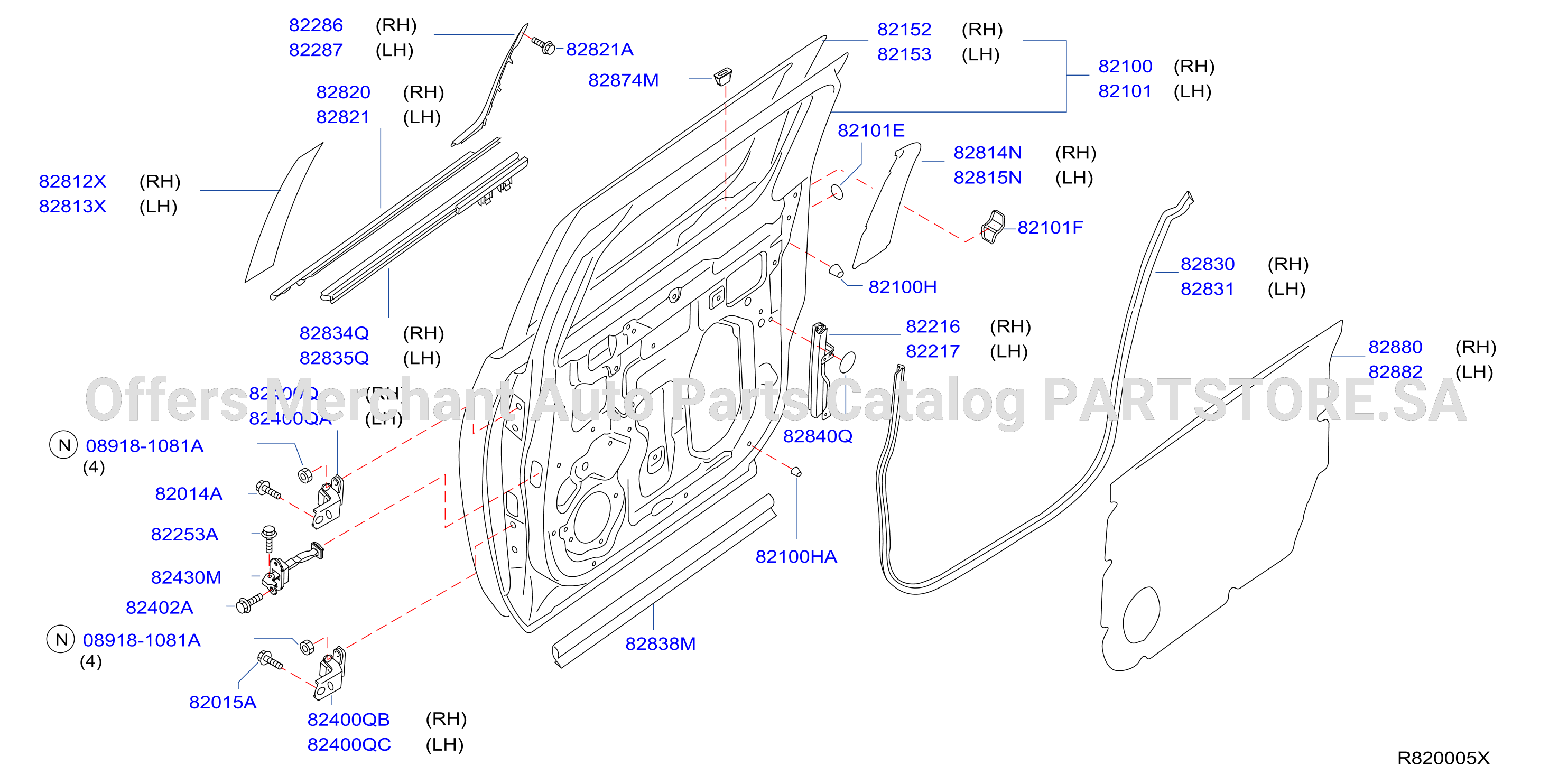 Rear Door Panel Fitting Cc