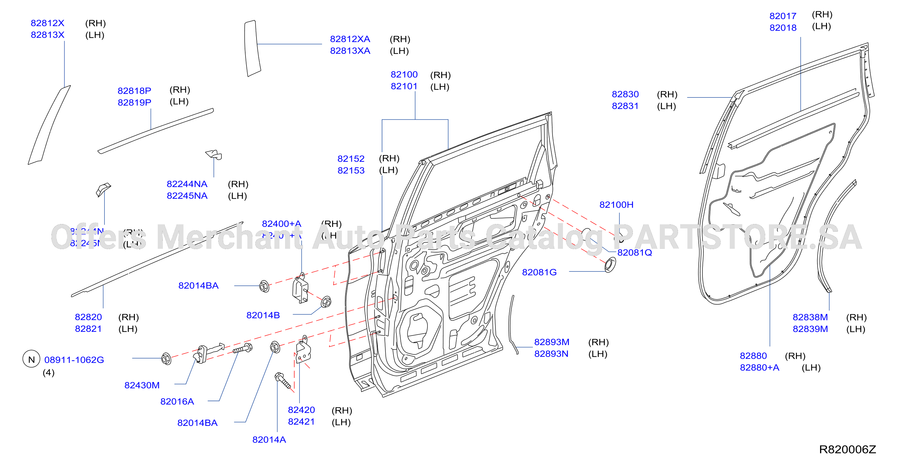 Rear Door Panel Fitting