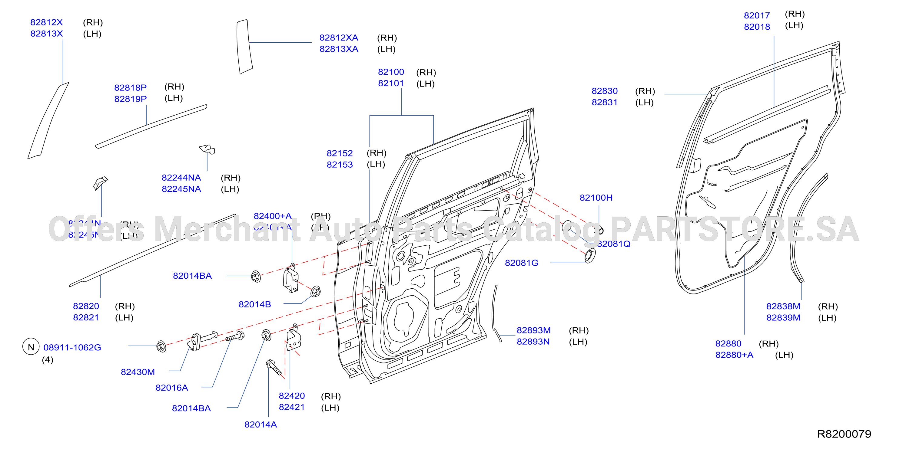 Rear Door Panel Fitting