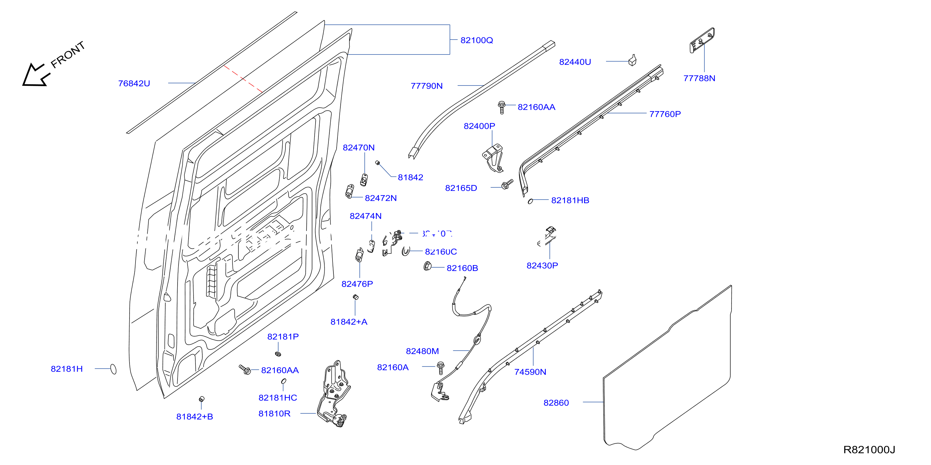 Slide Door Panel Fitting