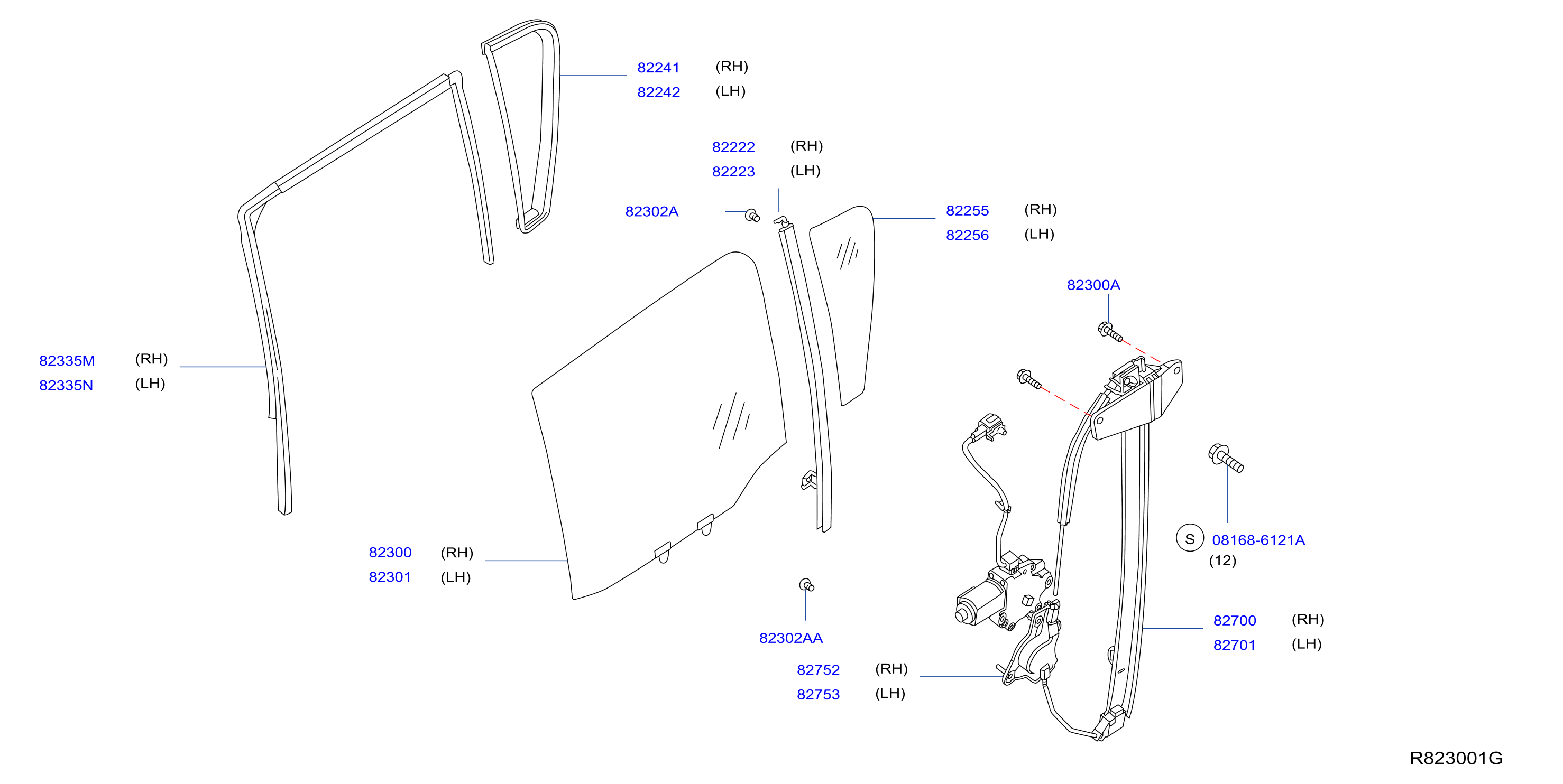 Rear Door Window Regulator