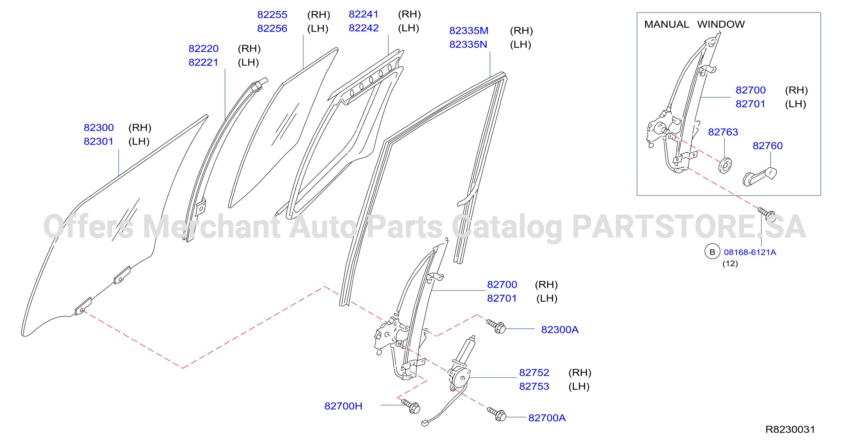 Rear Door Window Regulator