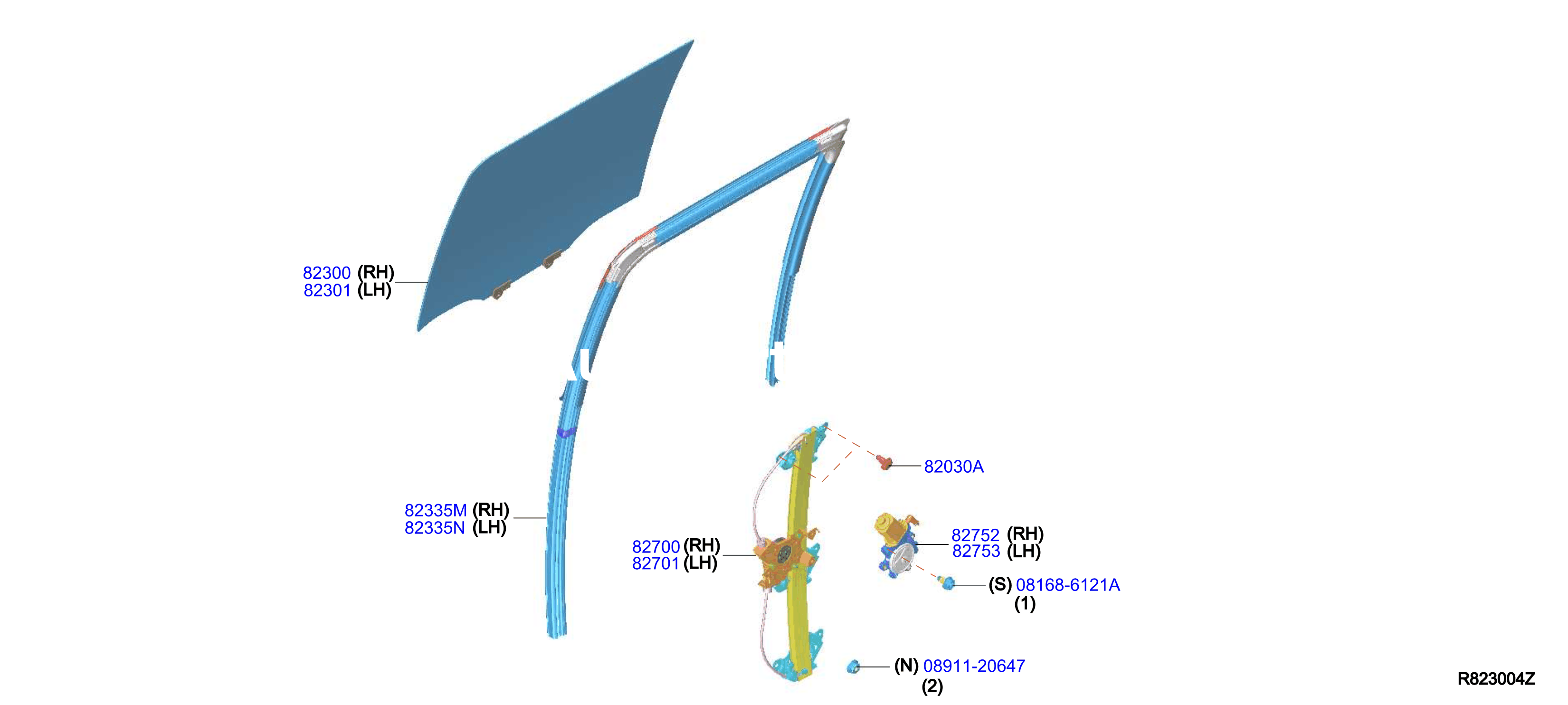 Rear Door Window Regulator