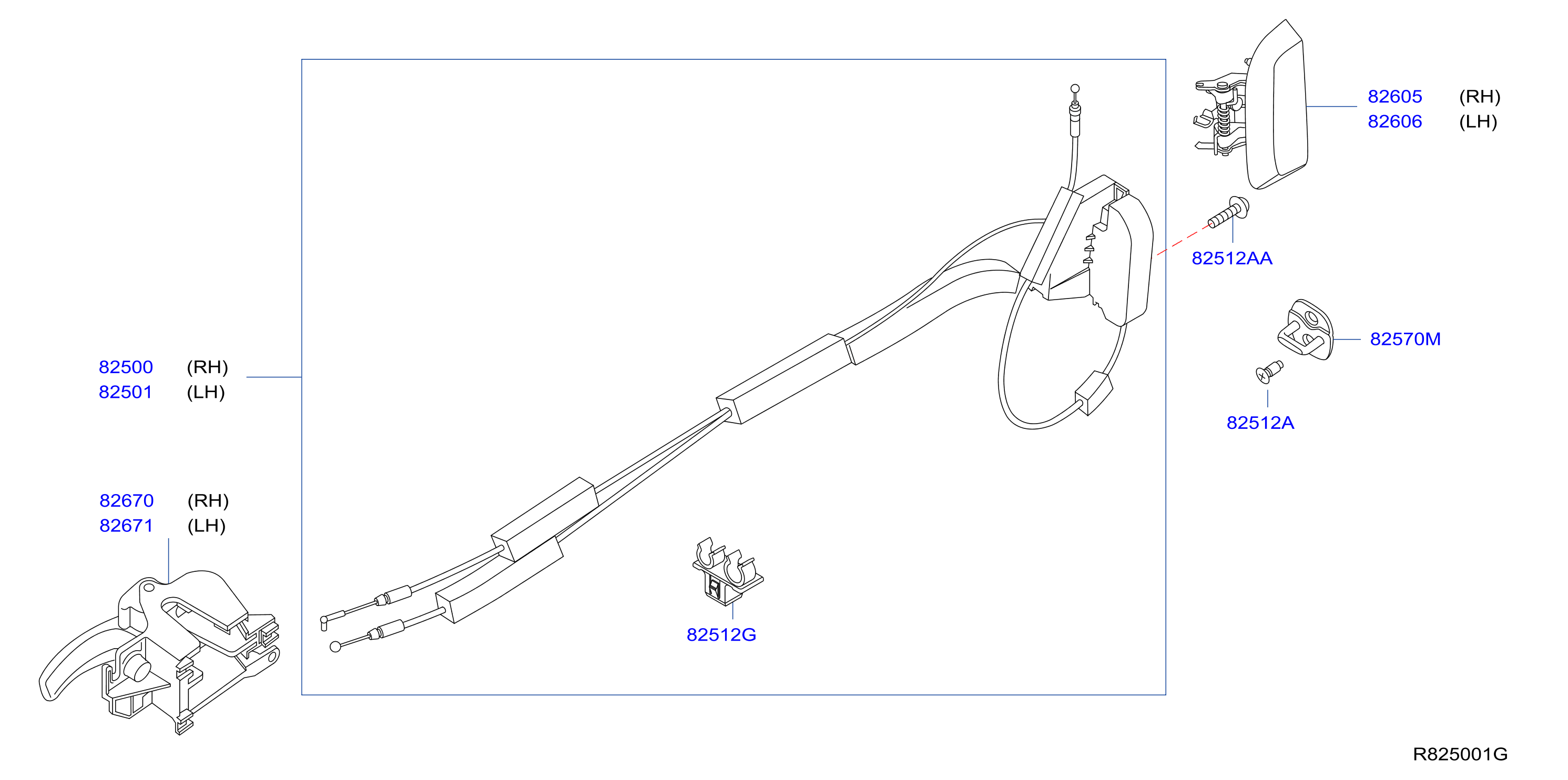 Rear Door Lock Handle