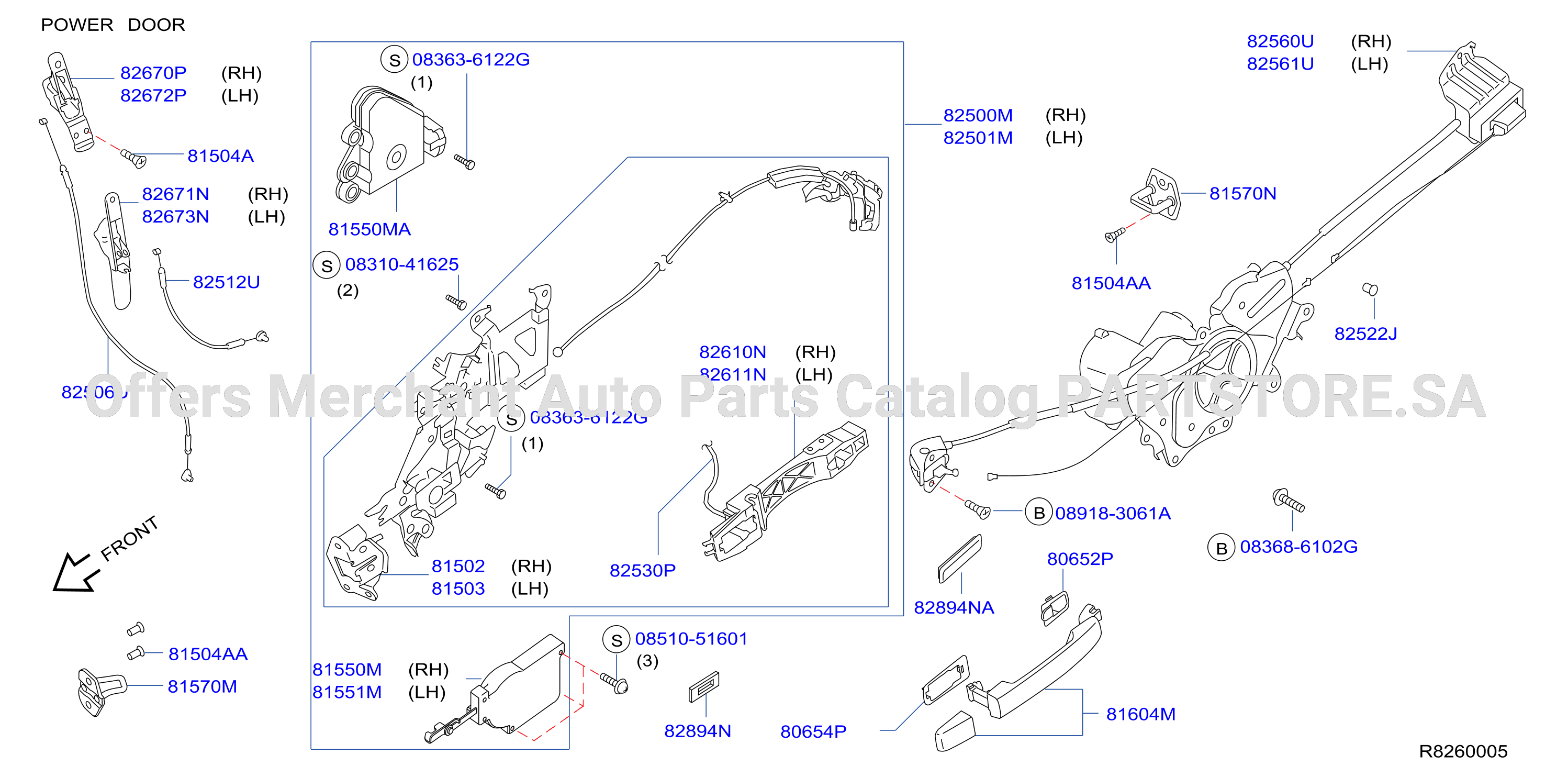 Slide Door Lock Handle